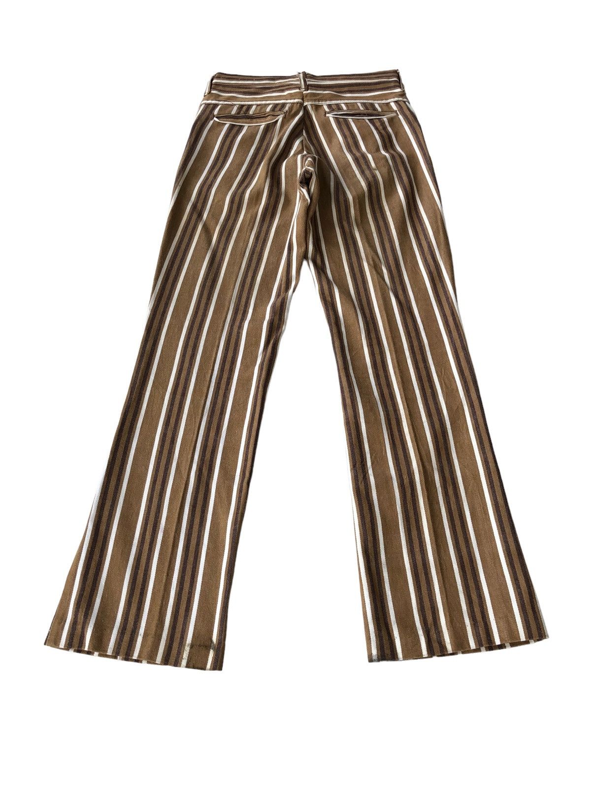 Vintage RARE🔥60s Psychedelic Hippies Lightning Zip Flare Pants Size US 27 - 2 Thumbnail