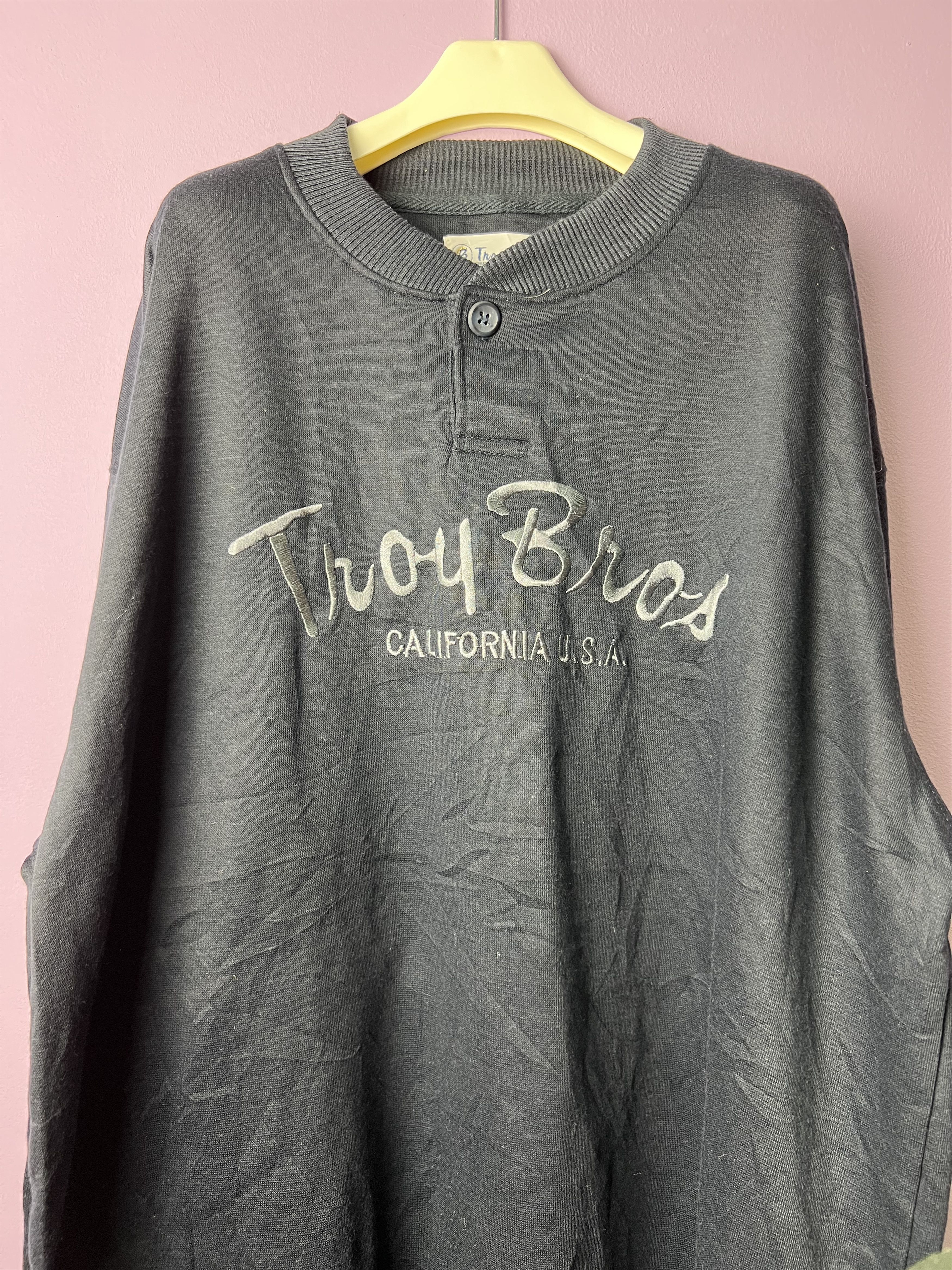 American Apparel 🔥Embroidery Troy Bros Long Sleeves Tees Size US L / EU 52-54 / 3 - 3 Thumbnail