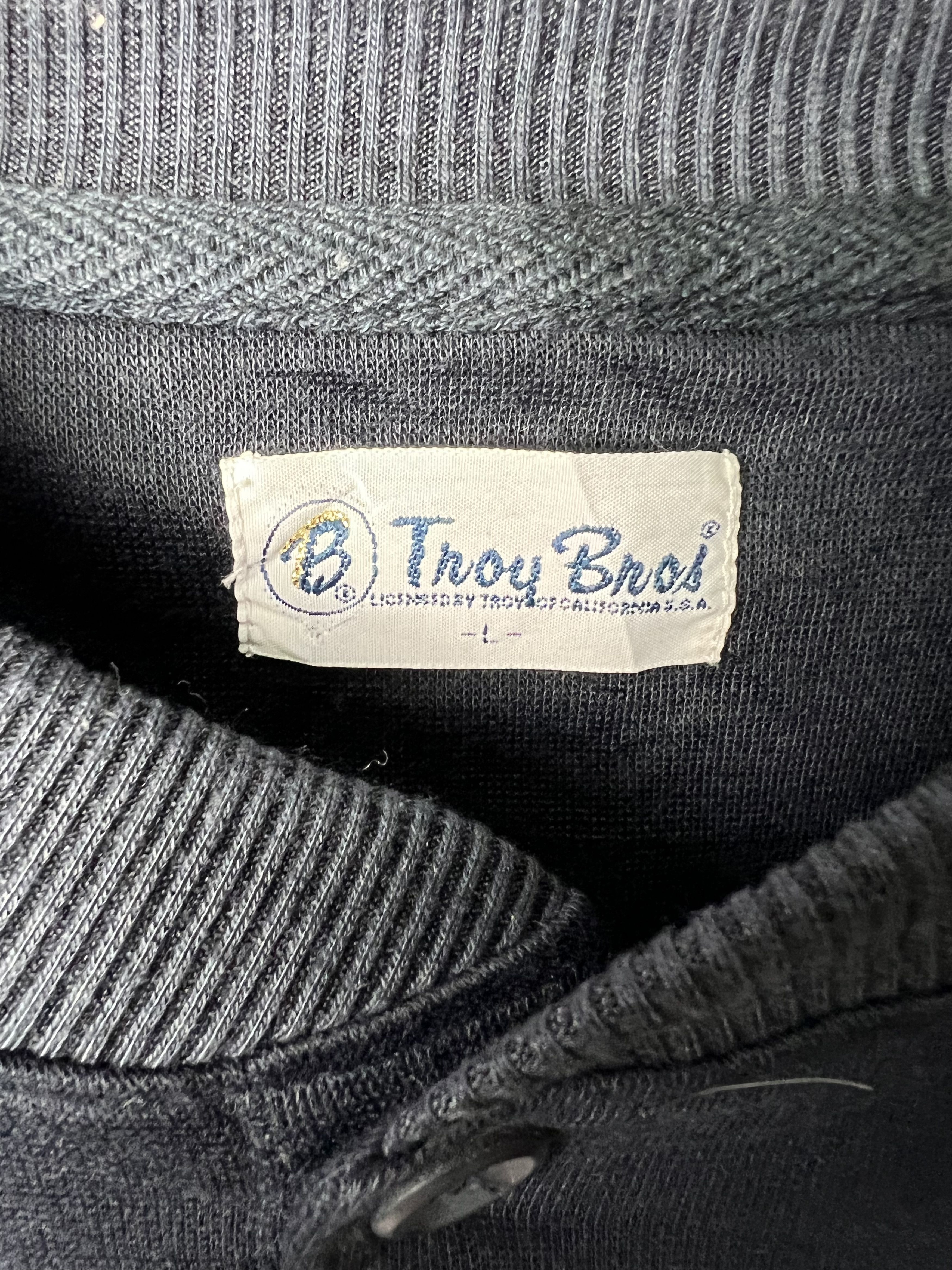 American Apparel 🔥Embroidery Troy Bros Long Sleeves Tees Size US L / EU 52-54 / 3 - 7 Thumbnail