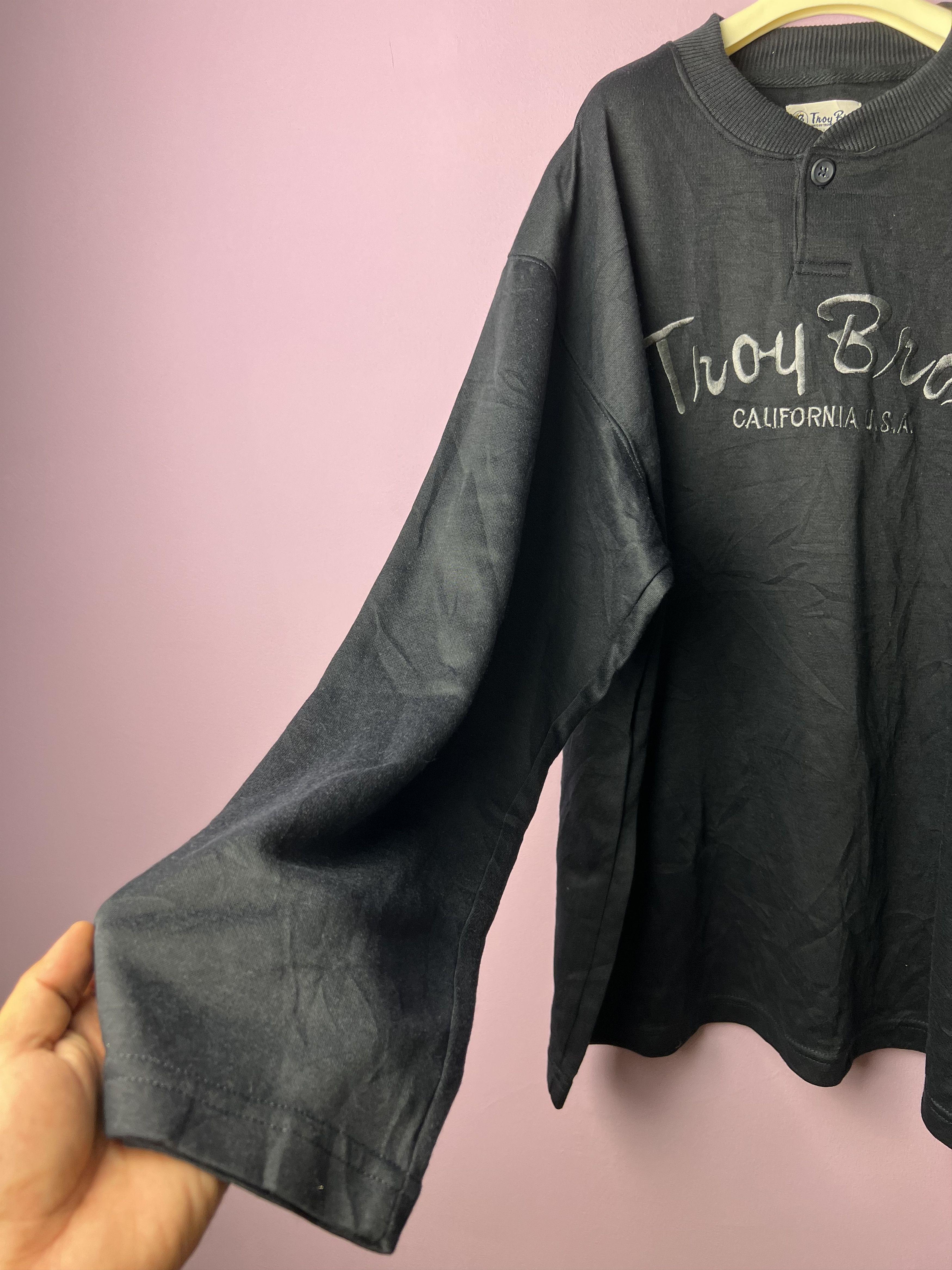 American Apparel 🔥Embroidery Troy Bros Long Sleeves Tees Size US L / EU 52-54 / 3 - 2 Thumbnail