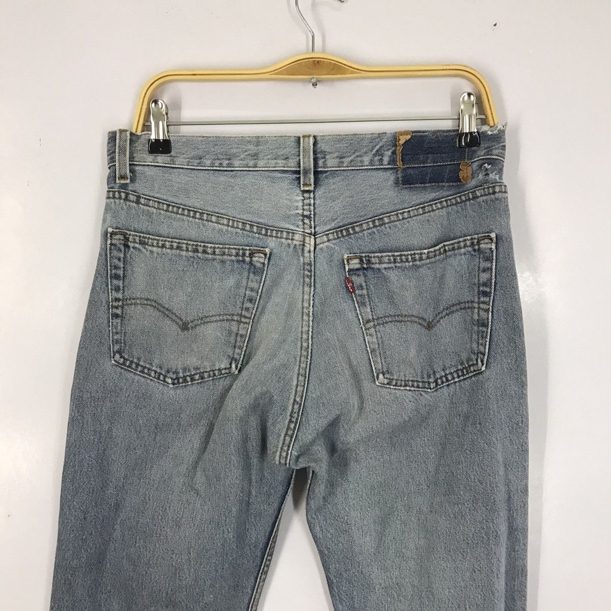 Levi's Vintage Clothing 90 Levi’s 501 Daicock koi Scales Custom Denim pants Size US 29 - 8 Thumbnail