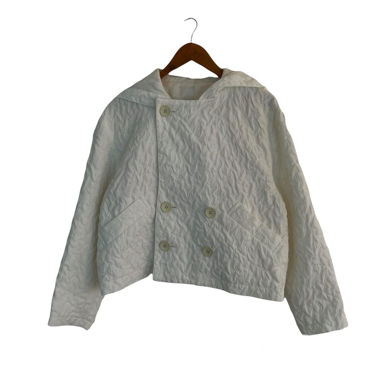 Issey Miyake VINTAGE CROPPED QUILTED JACKET IS ISSEY MIYAKE Size US M / EU 48-50 / 2 - 1 Thumbnail
