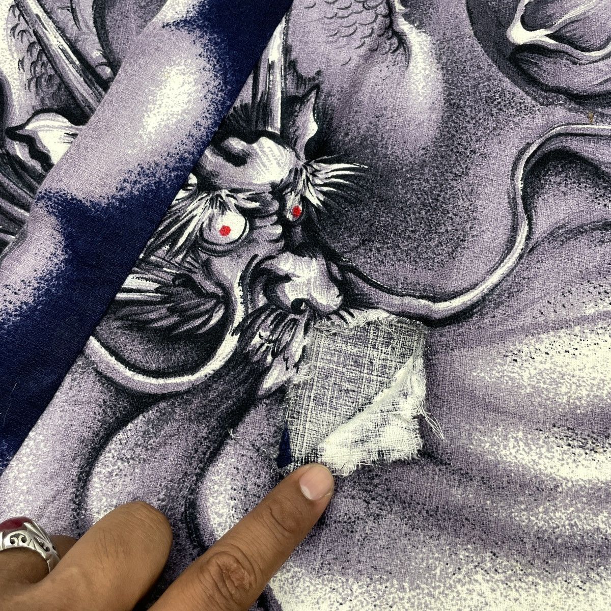 Japanese Brand Japanese Traditional Distressed Kimono Dragon Big Logo Size US S / EU 44-46 / 1 - 9 Thumbnail
