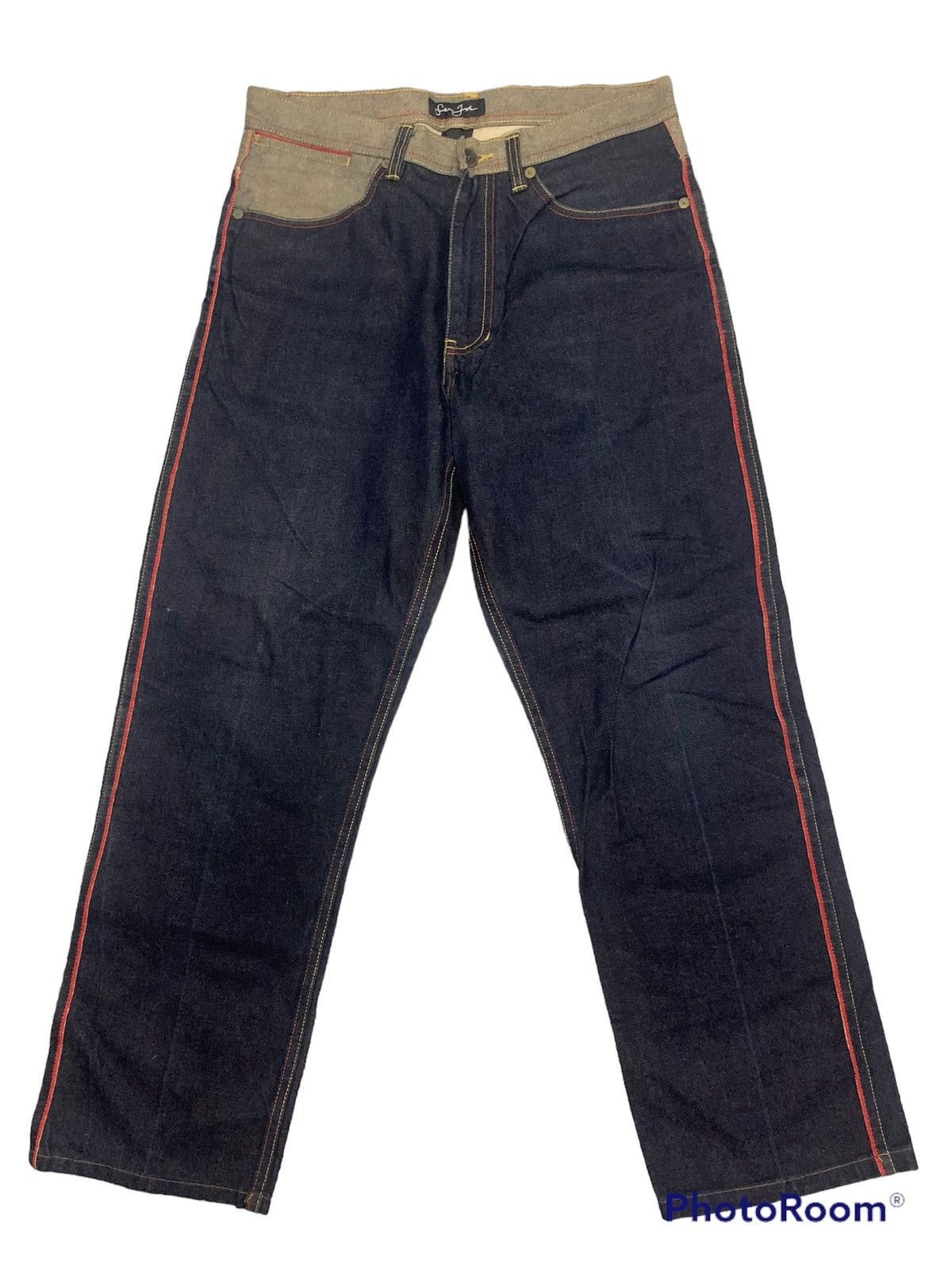 Sean John RARE SEAN JOHN SELVEDGE OUTSIDE JEANS Size US 34 / EU 50 - 1 Thumbnail