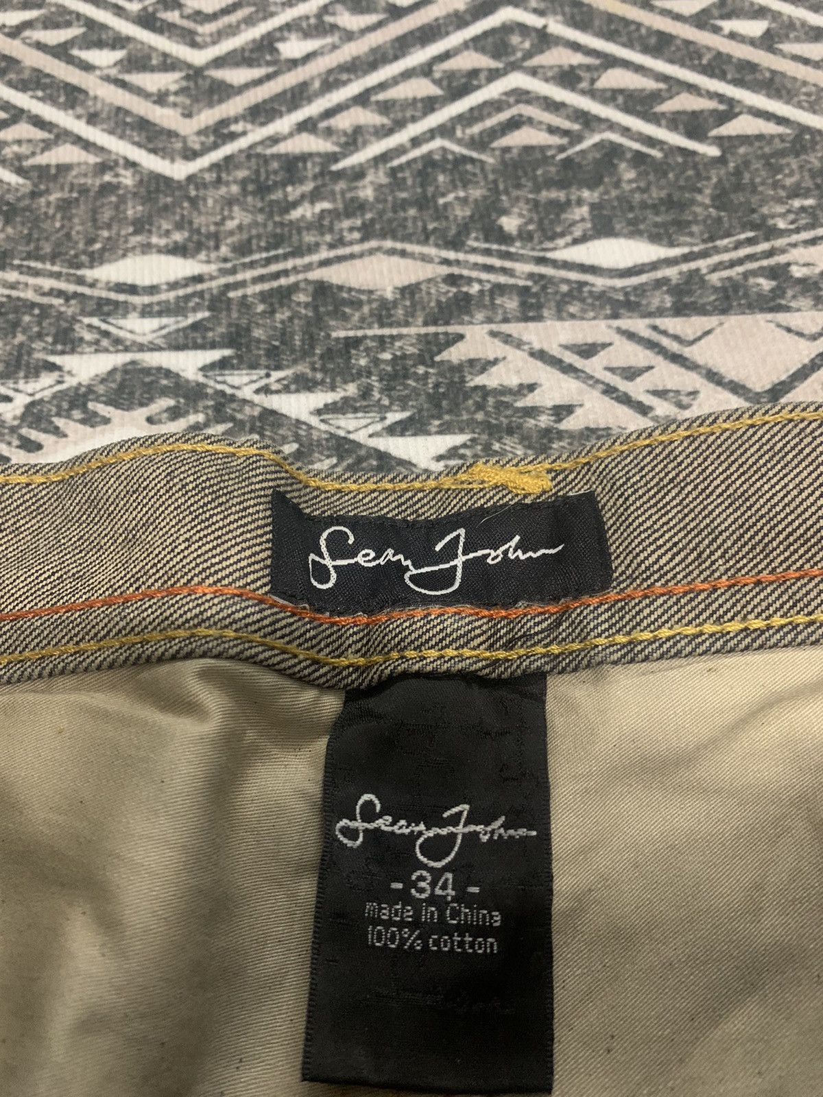 Sean John RARE SEAN JOHN SELVEDGE OUTSIDE JEANS Size US 34 / EU 50 - 7 Thumbnail