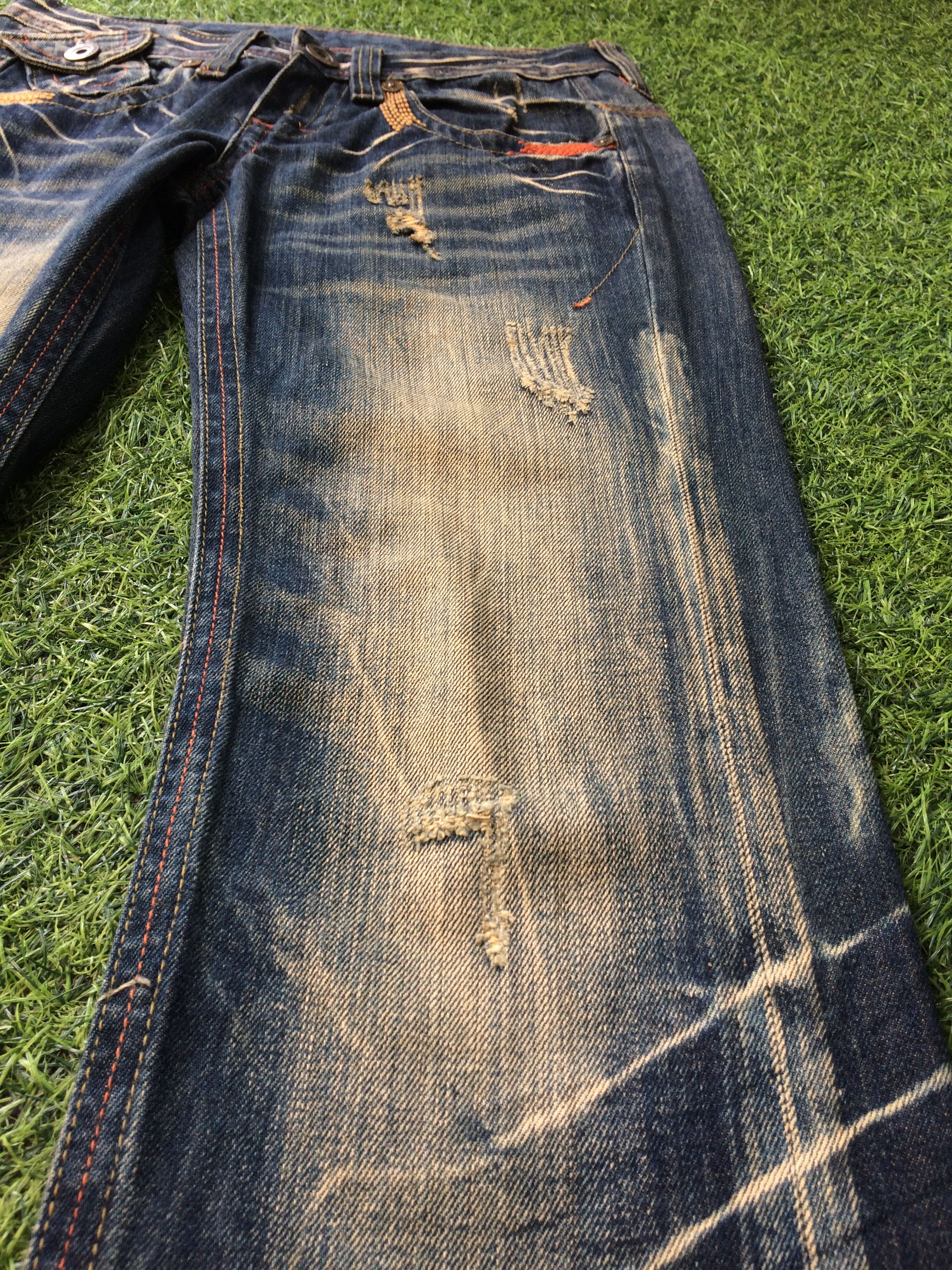 Japanese Brand Lolita Japan Wide Leg Jeans #D-468 Size 27" / US 4 / IT 40 - 7 Thumbnail