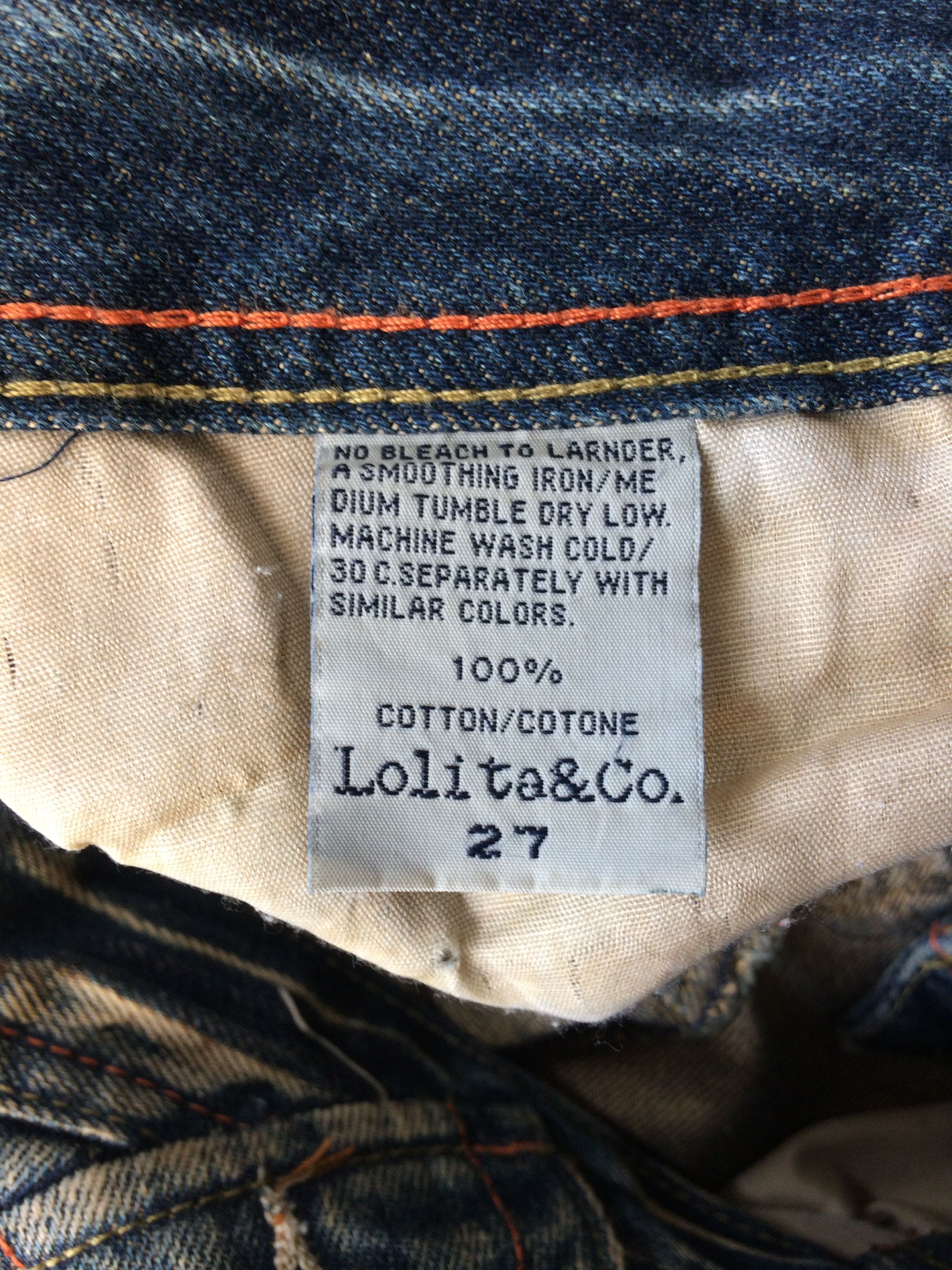 Japanese Brand Lolita Japan Wide Leg Jeans #D-468 Size 27" / US 4 / IT 40 - 12 Thumbnail