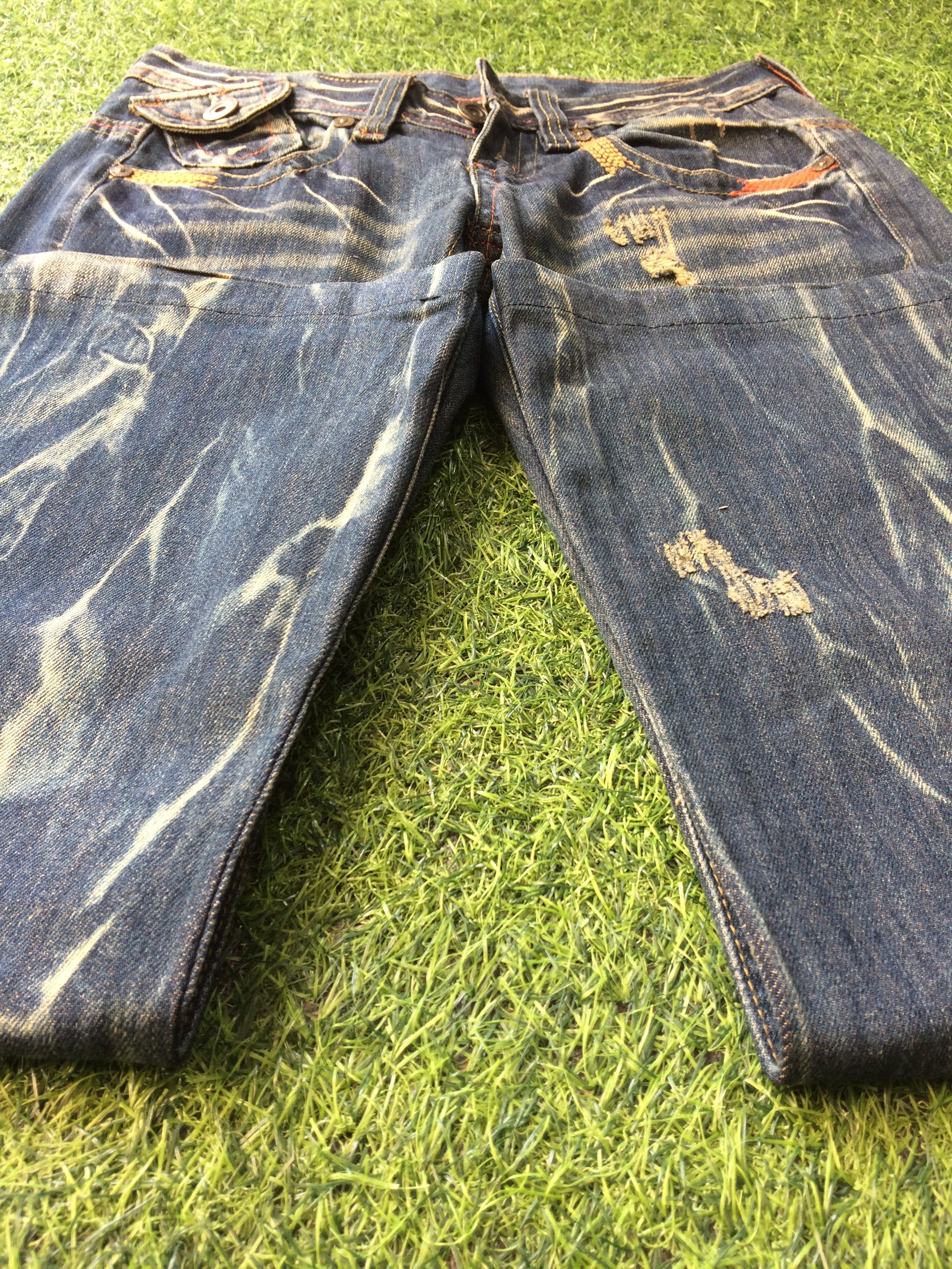 Japanese Brand Lolita Japan Wide Leg Jeans #D-468 Size 27" / US 4 / IT 40 - 5 Thumbnail