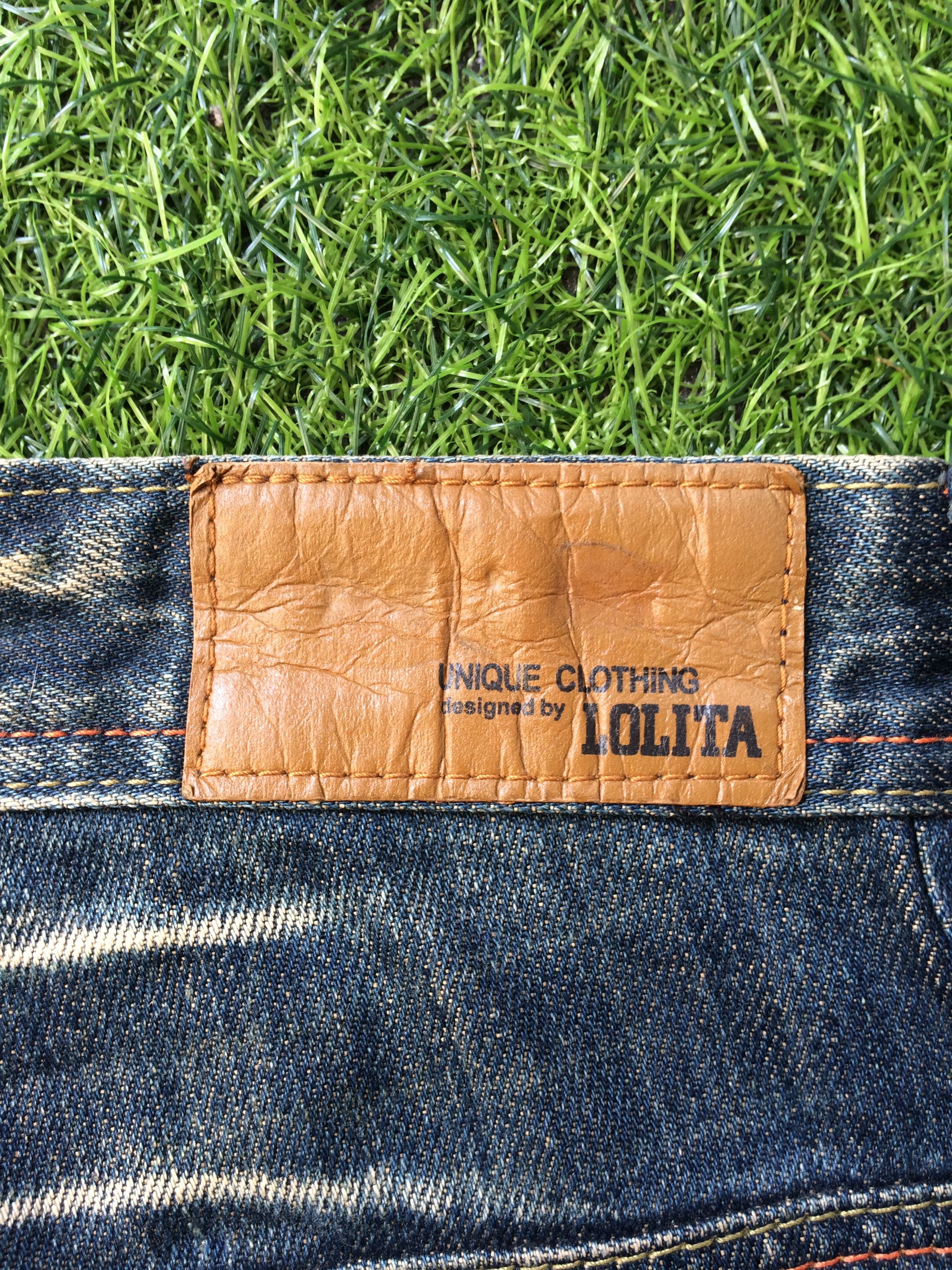 Japanese Brand Lolita Japan Wide Leg Jeans #D-468 Size 27" / US 4 / IT 40 - 10 Thumbnail