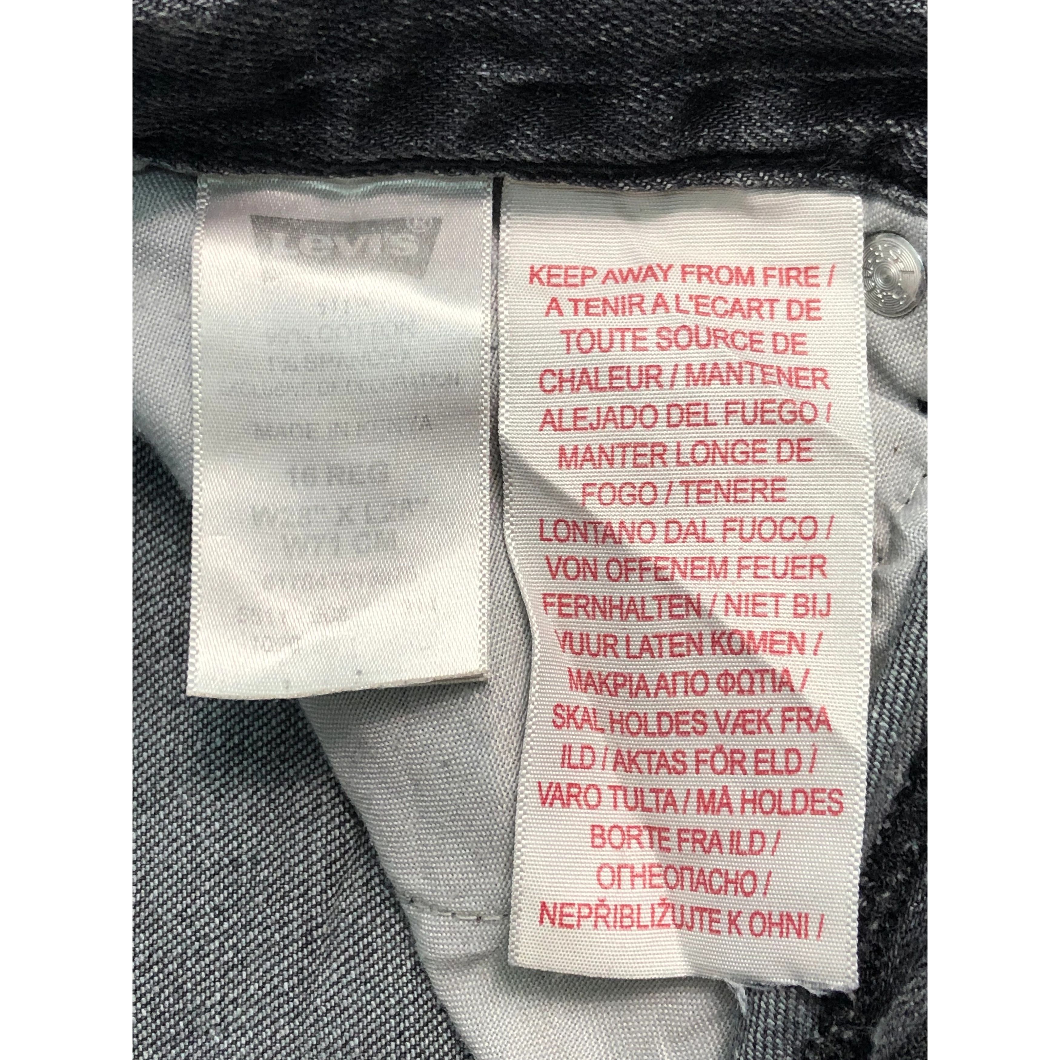 Levi's Vintage Sun Faded Levis 511 Super Black Skinny Jeans DP0207 Size US 28 / EU 44 - 7 Thumbnail