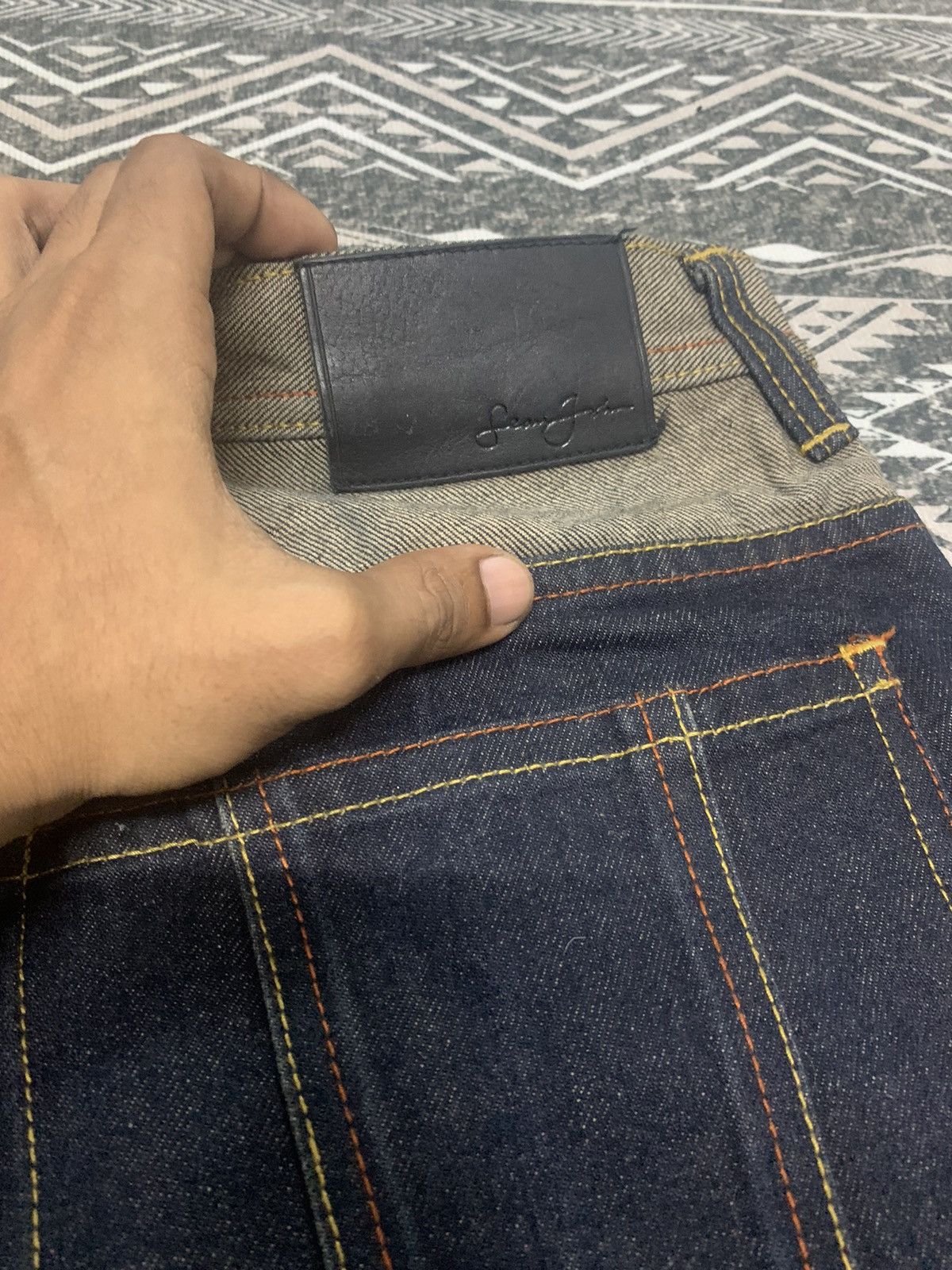 Sean John RARE SEAN JOHN SELVEDGE OUTSIDE JEANS Size US 34 / EU 50 - 9 Thumbnail