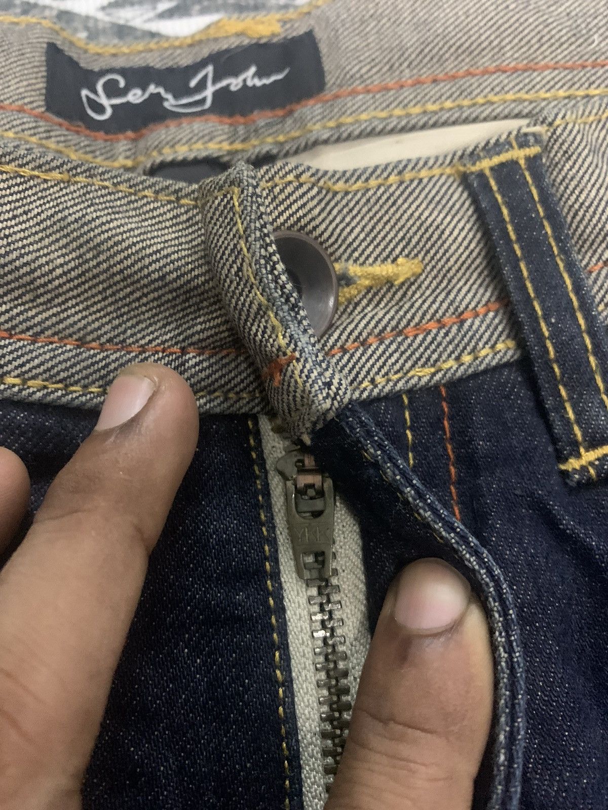 Sean John RARE SEAN JOHN SELVEDGE OUTSIDE JEANS Size US 34 / EU 50 - 6 Thumbnail