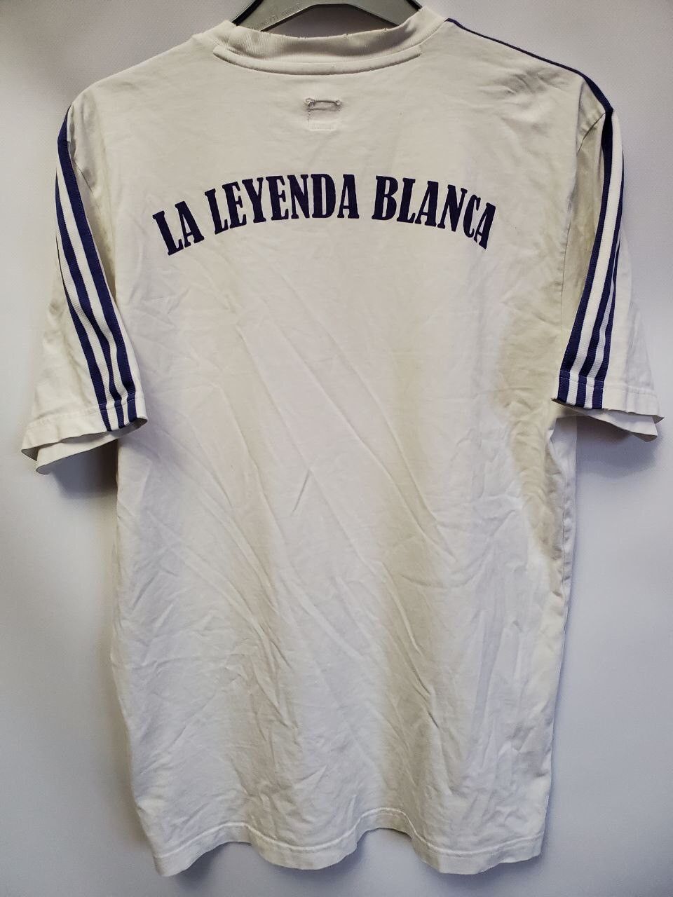 Adidas × Vintage Adidas Vintage Real Madrid Shirt Football La Leyenda Blanca Size US M / EU 48-50 / 2 - 2 Thumbnail