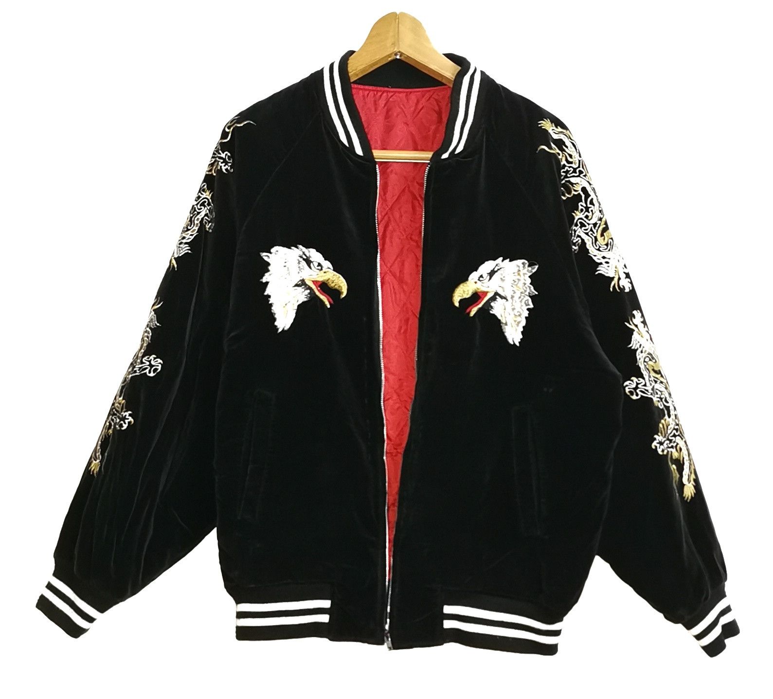 Other Sukajan Japan Yokosuka Embroidery Velvet Jacket Size US M / EU 48-50 / 2 - 5 Thumbnail