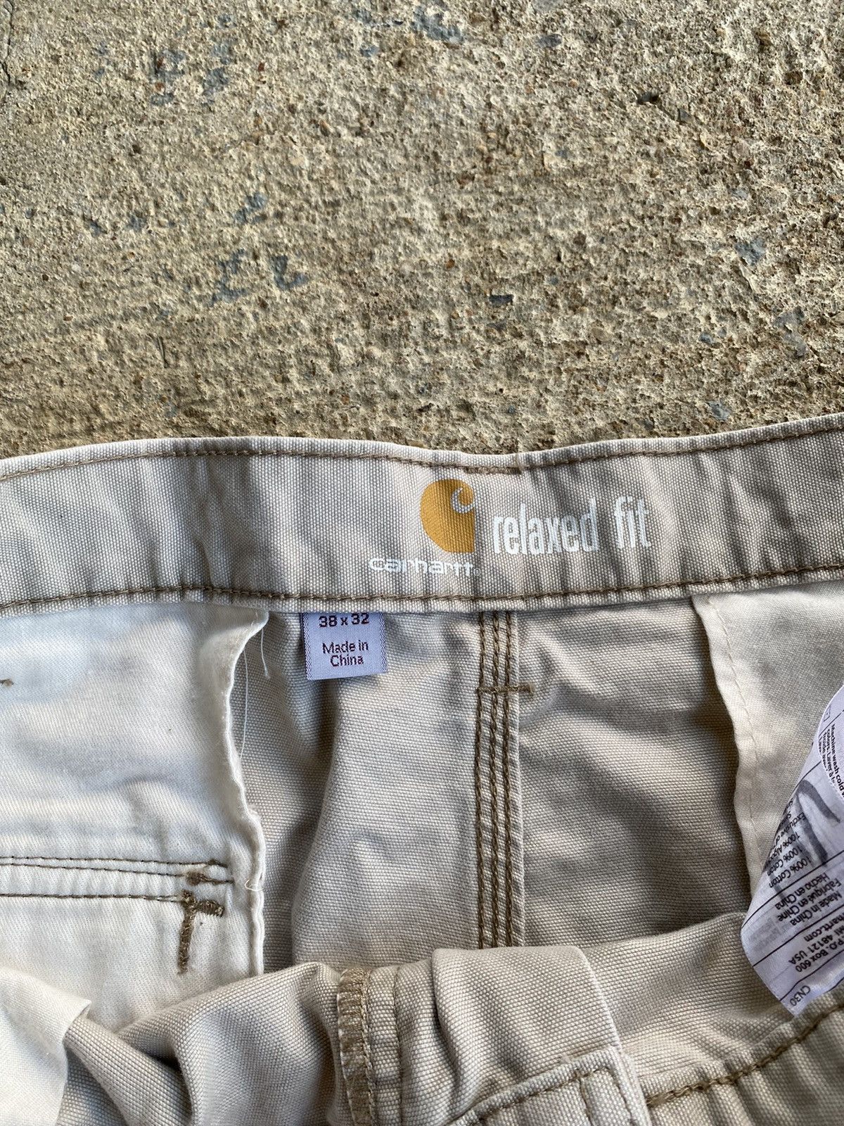 Carhartt × Vintage Vintage Y2K Carhartt Cargo Tan Work Wear Pants Size US 38 / EU 54 - 3 Thumbnail