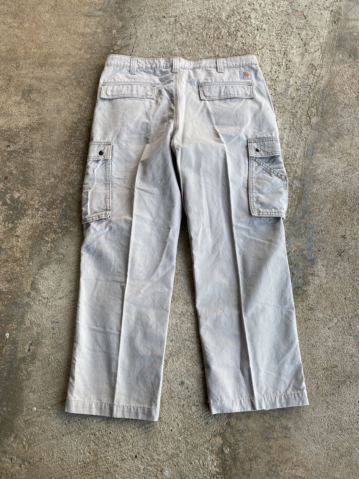 Carhartt × Vintage Vintage Y2K Carhartt Cargo Tan Work Wear Pants Size US 38 / EU 54 - 5 Thumbnail