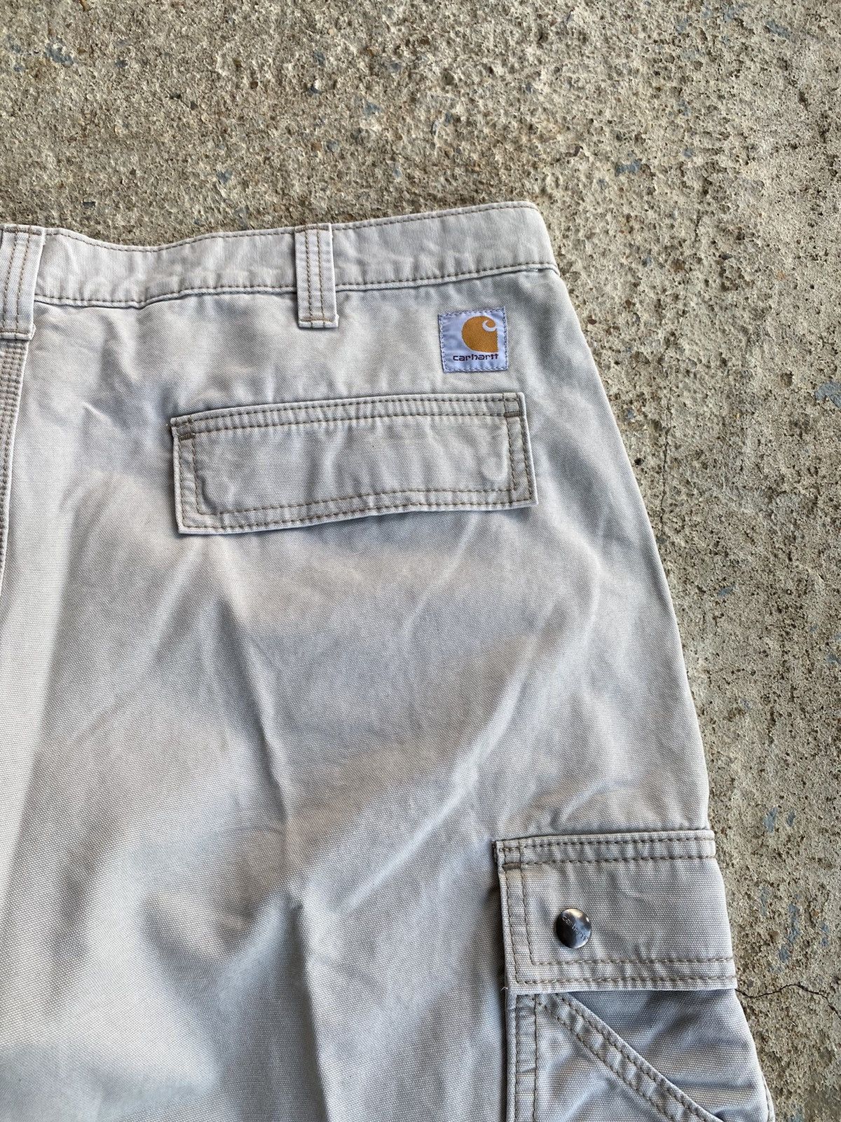 Carhartt × Vintage Vintage Y2K Carhartt Cargo Tan Work Wear Pants Size US 38 / EU 54 - 6 Thumbnail