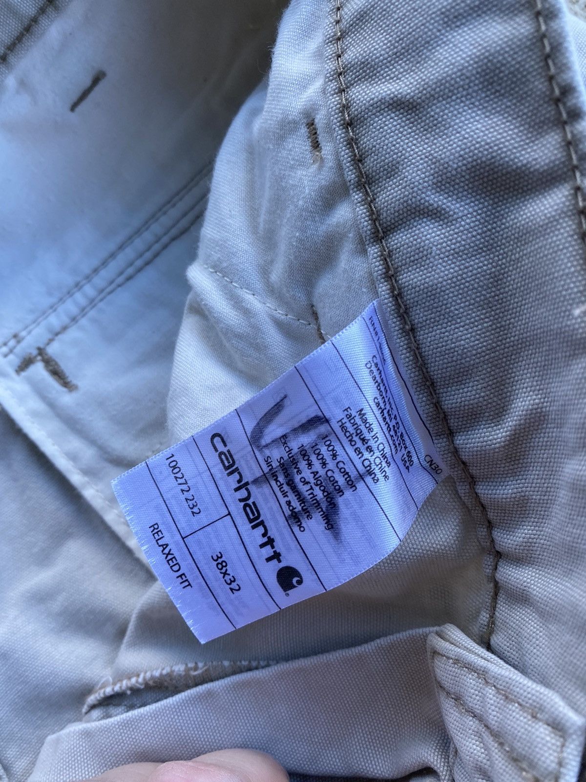 Carhartt × Vintage Vintage Y2K Carhartt Cargo Tan Work Wear Pants Size US 38 / EU 54 - 4 Thumbnail
