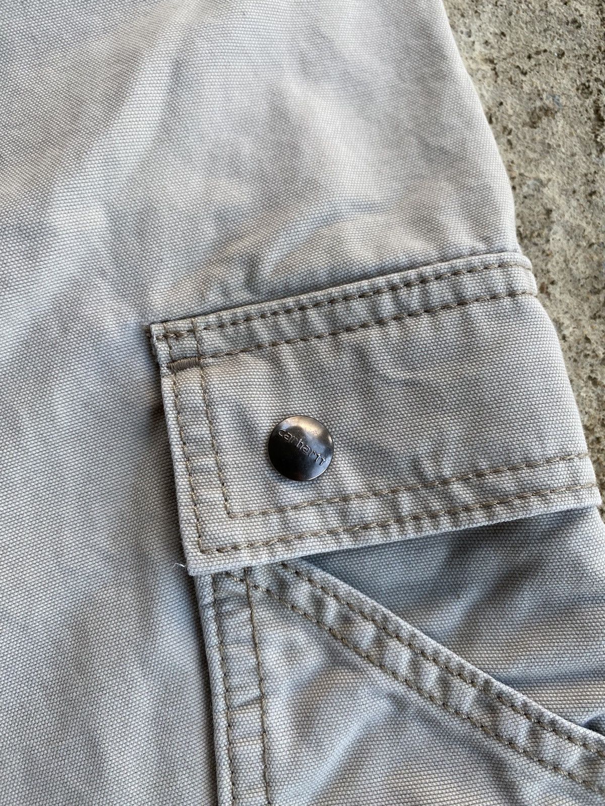 Carhartt × Vintage Vintage Y2K Carhartt Cargo Tan Work Wear Pants Size US 38 / EU 54 - 7 Thumbnail