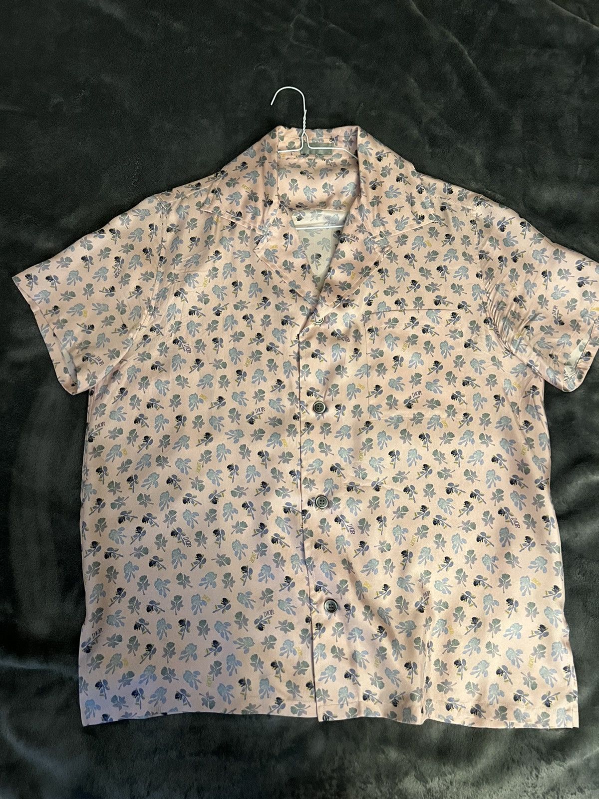 dior homme alex foxtonコラボ 花柄シャツ 40 美品 dior homme alex foxtonコラボ 花柄シャツ 40 美品