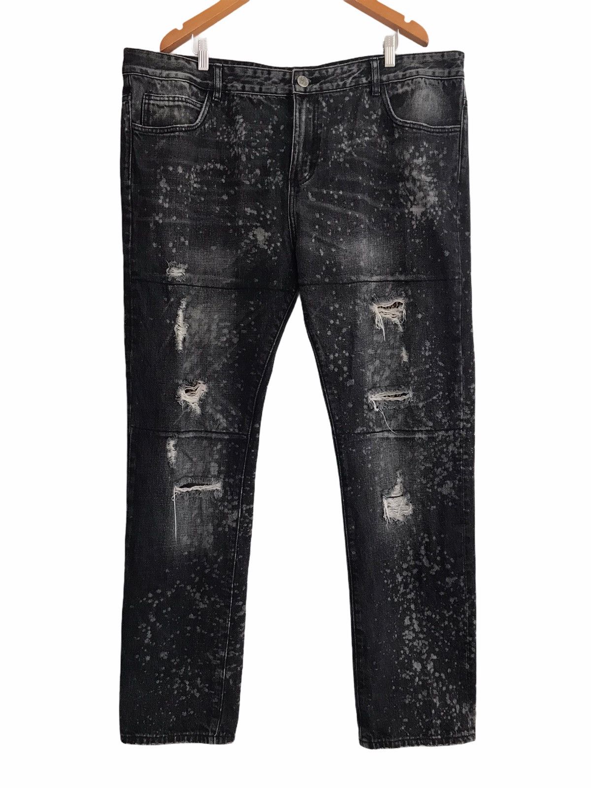 Embellish Oversized EMBELLISH Ripped Kearse Slim Denim Jeans Size US 38 / EU 54 - 1 Thumbnail
