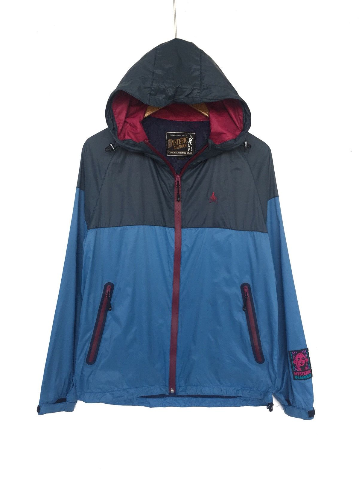 Hysteric Glamour Hysteric Glamour Two Tone Nylon Hoodie Windbreaker Size US M / EU 48-50 / 2 - 1 Thumbnail