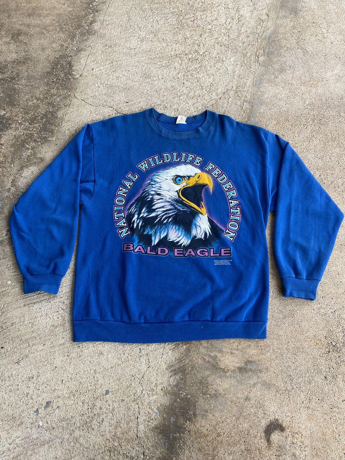 Vintage Vintage 90’s Bald Eagle Nature Wildlife Sweatshirt Size US L / EU 52-54 / 3 - 1 Thumbnail