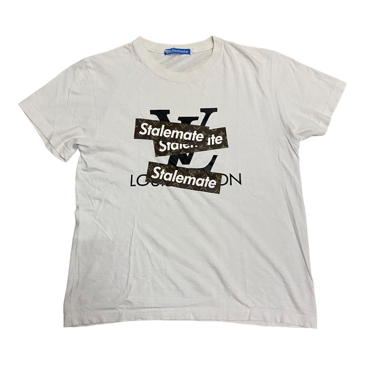 Japanese Brand × Vintage Vintage Stalemate Japanese Brand White Tee Size US M / EU 48-50 / 2 - 1 Thumbnail