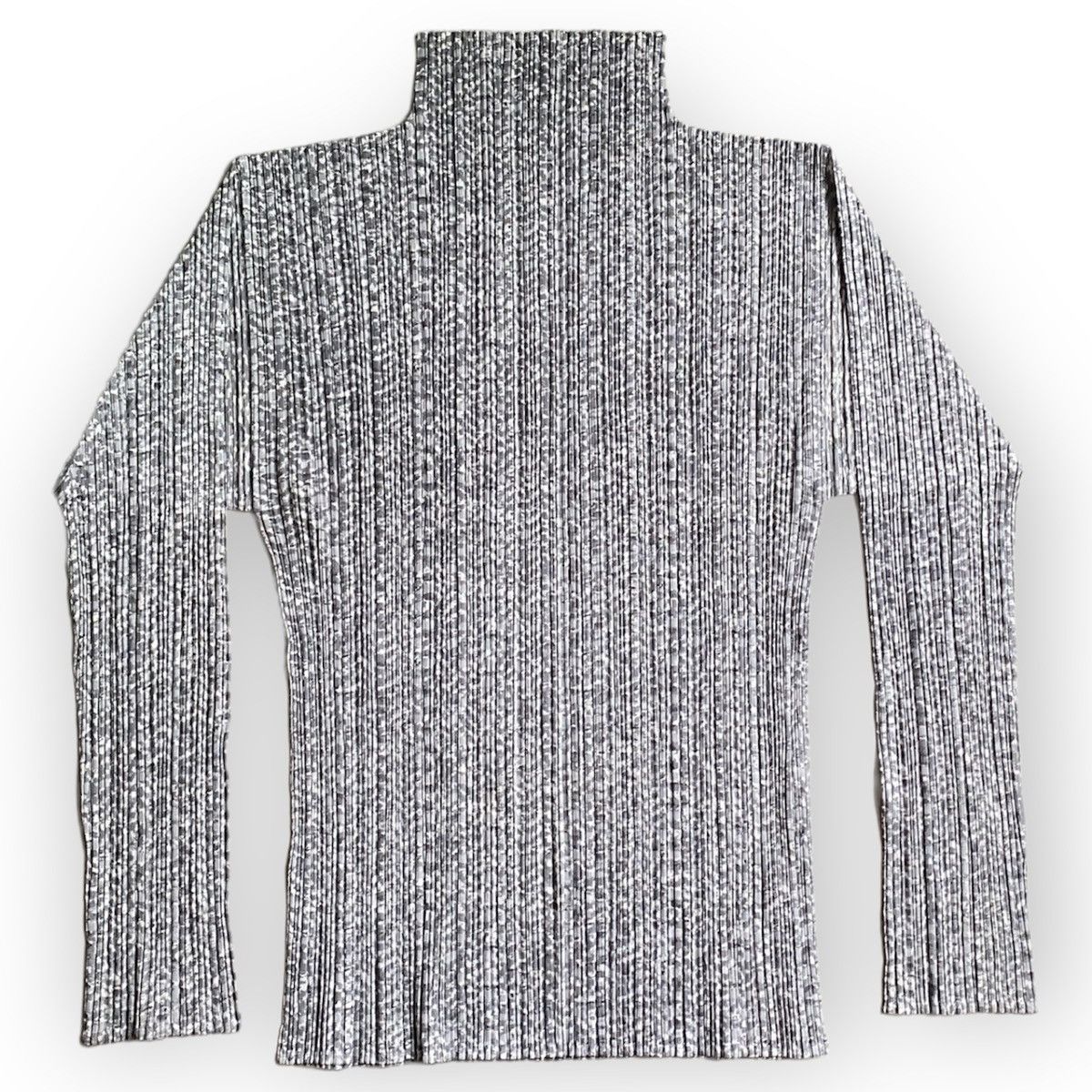 Issey Miyake Pleats Please Mock Neck Top Size L / US 10 / IT 46 - 2 Thumbnail