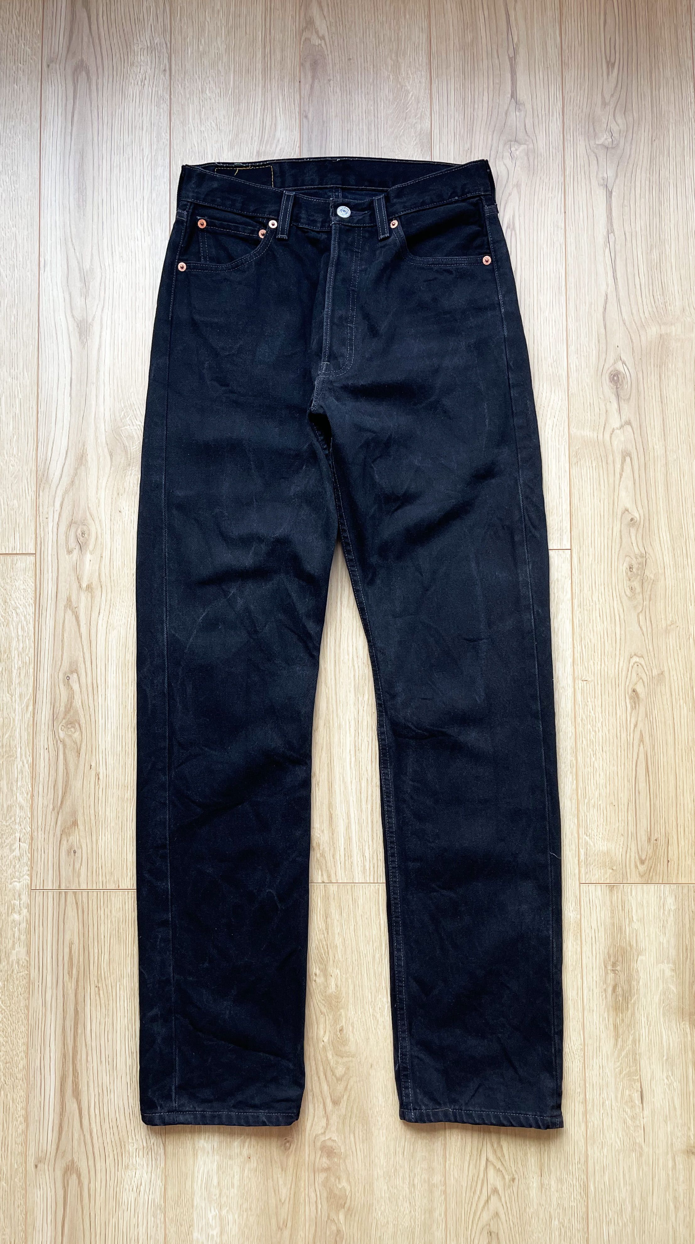 Levi's × Levi's Vintage Clothing × Vintage Vintage Levis 501 Women's Black Denim Jeans Pants Size 29" - 1 Thumbnail