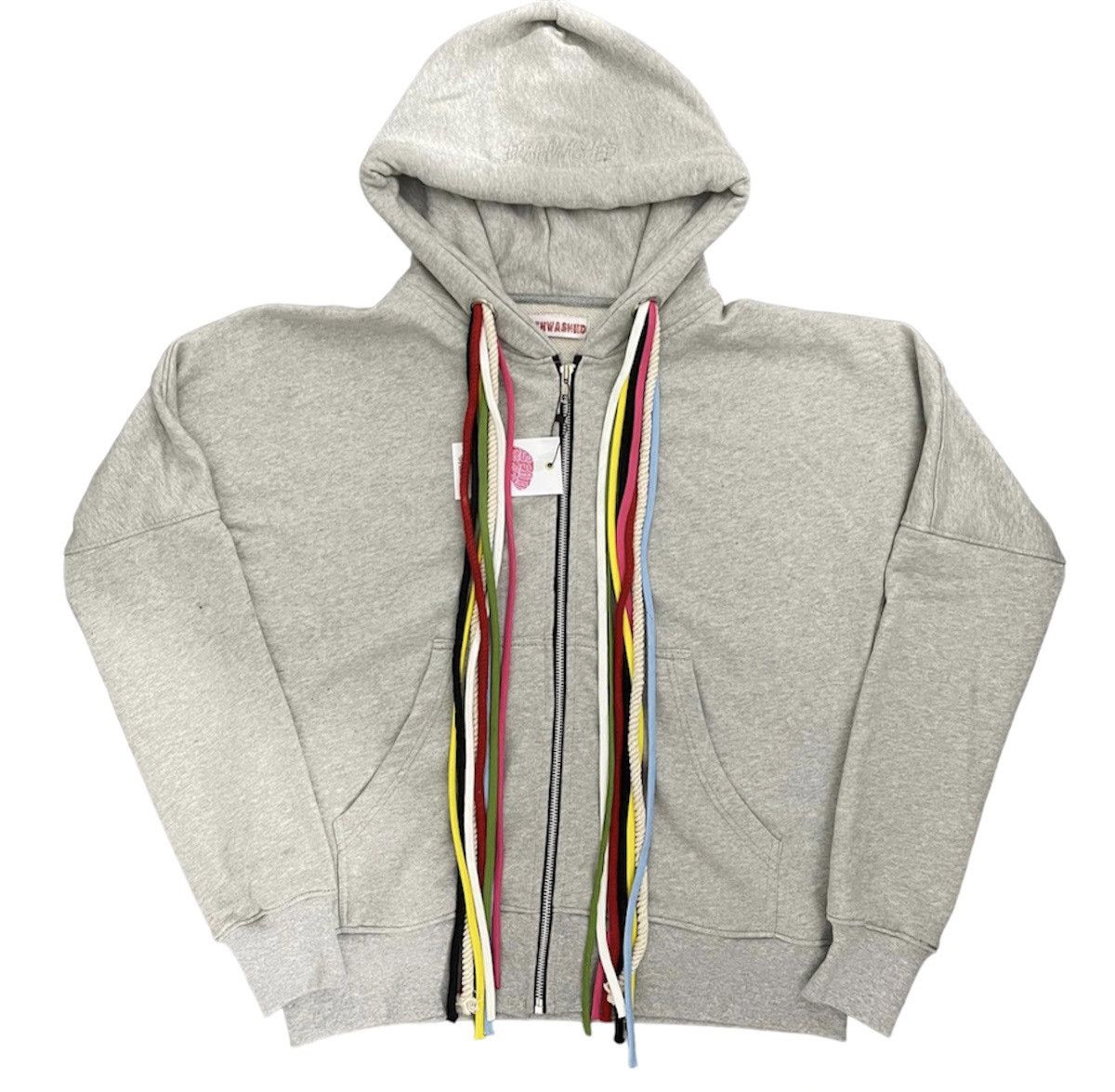 image of 20471120 x Phenomenon Brainwashed Multi Cord Zip Hoodie in Grey, Men's (Size Small)