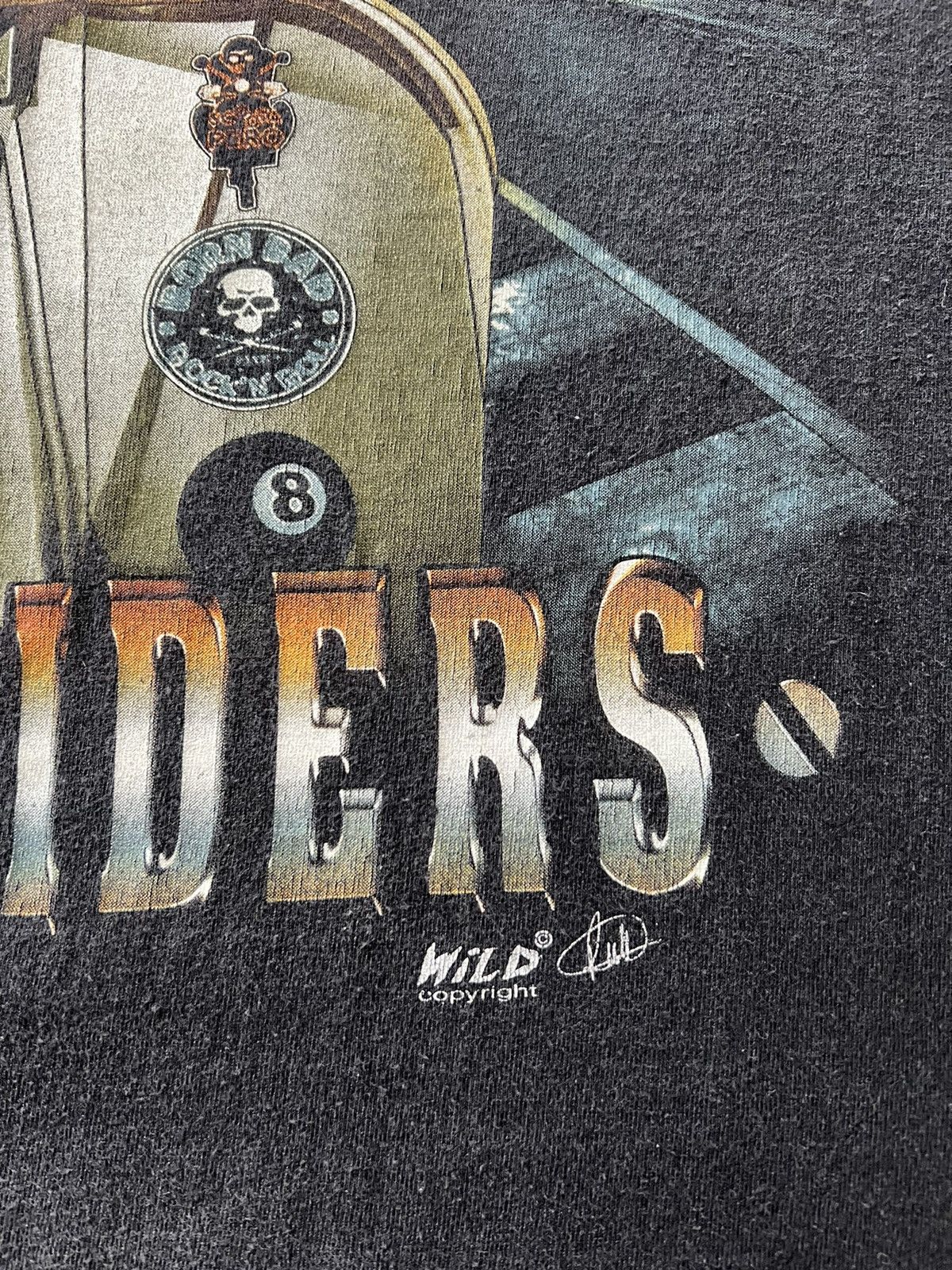 Band Tees Vintage 90s Bulldog Bike Riders Wild Dog Faded Black Tee Size US L / EU 52-54 / 3 - 6 Thumbnail