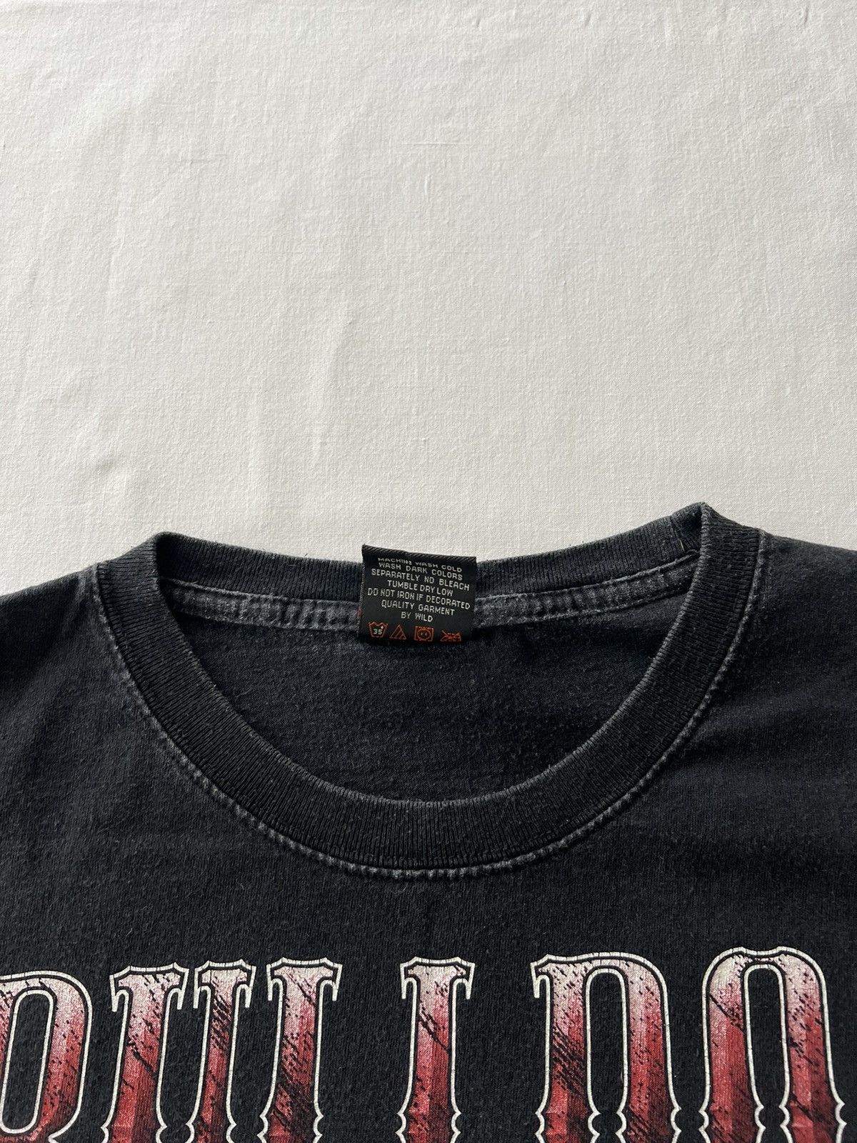 Band Tees Vintage 90s Bulldog Bike Riders Wild Dog Faded Black Tee Size US L / EU 52-54 / 3 - 9 Thumbnail