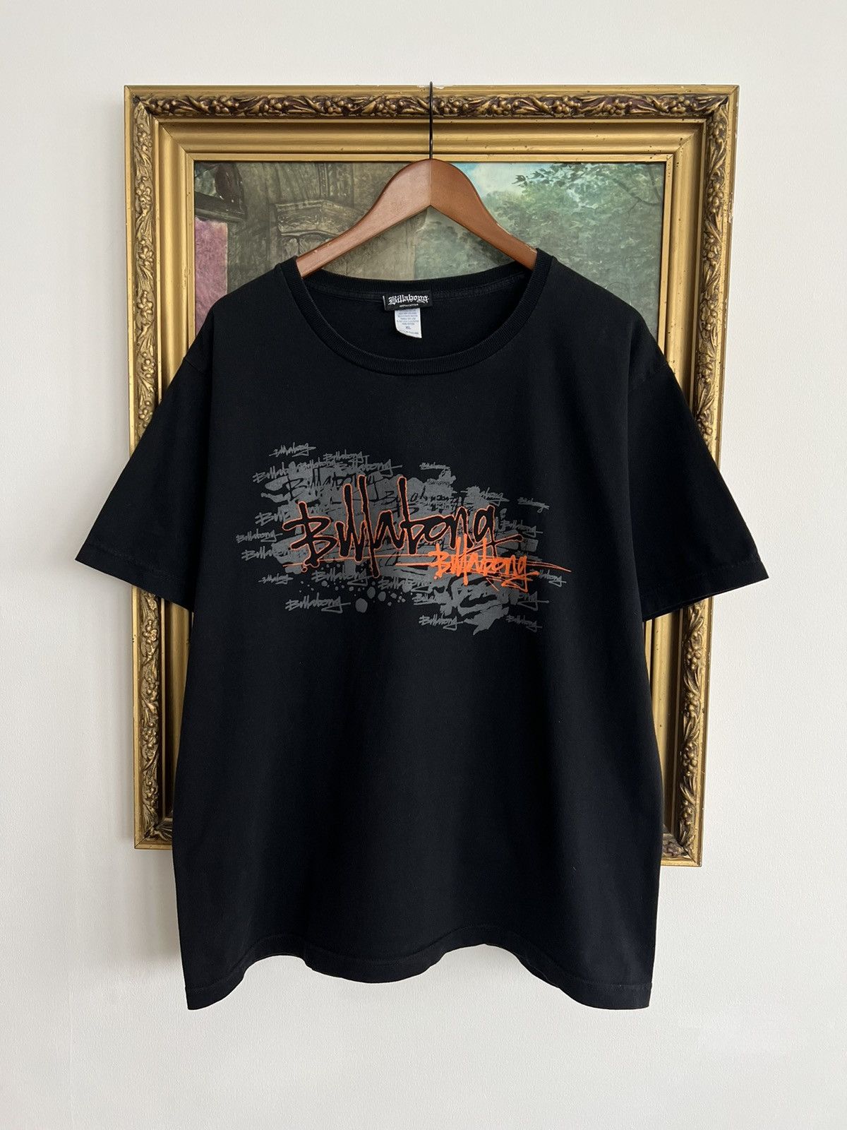 Vintage 90s Billabong Streetwear Black Tee (Surf Style)
