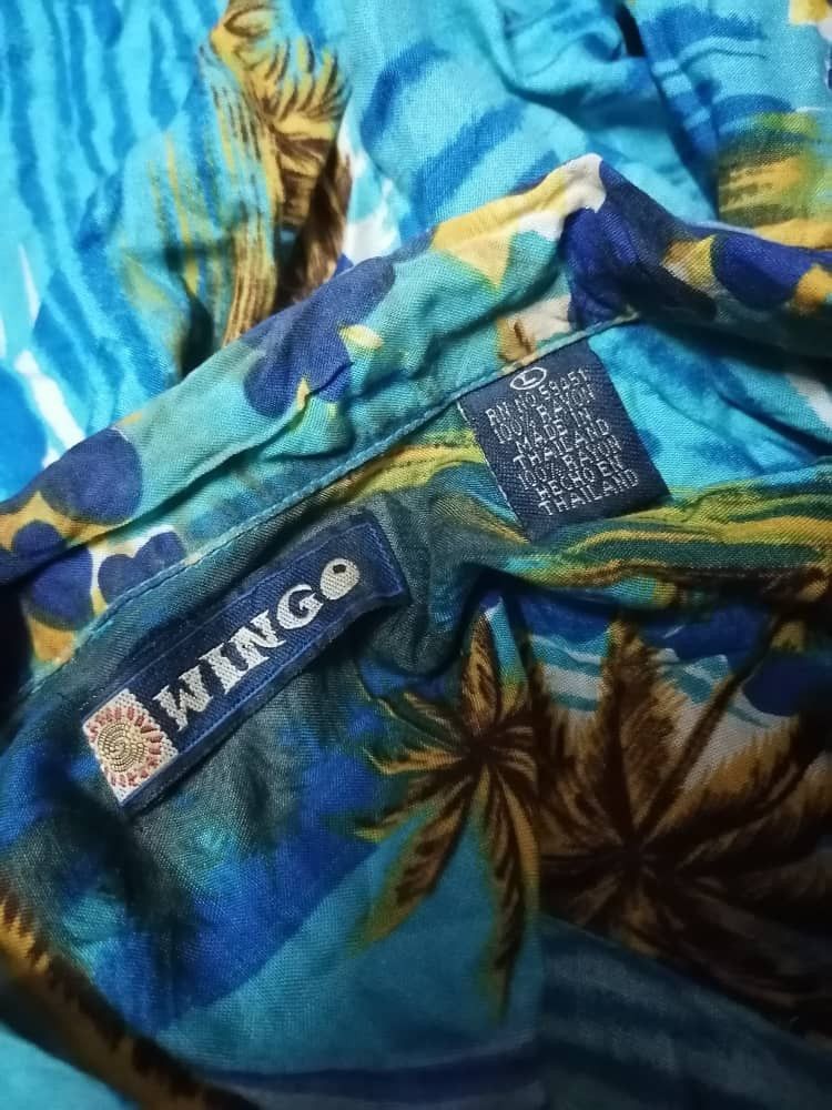 Other Wingo Hawaiian Buttons Shirt Size US L / EU 52-54 / 3 - 2 Thumbnail
