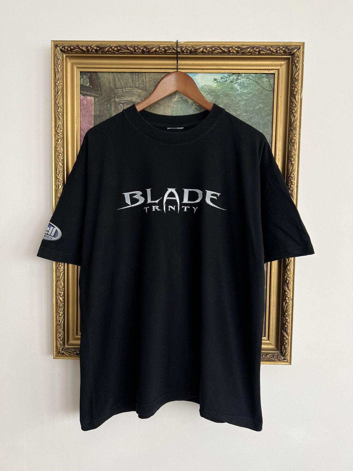 image of Band Tees x Movie Vintage 2000S Blade Trinity Movie Black Tee, Men's (Size XL)