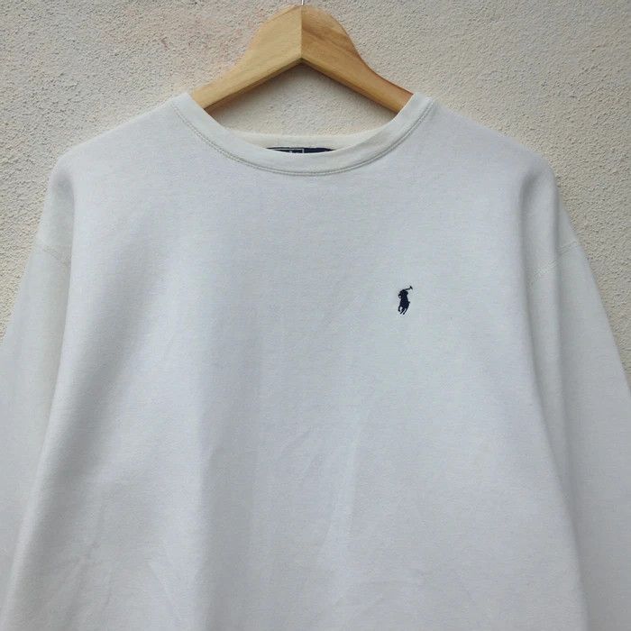 Polo Ralph Lauren × Ralph Lauren Polo Ralph Lauren White Small Logo Sweatshirt Size US L / EU 52-54 / 3 - 2 Thumbnail