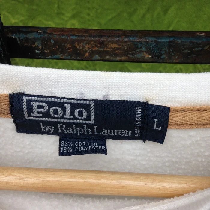Polo Ralph Lauren × Ralph Lauren Polo Ralph Lauren White Small Logo Sweatshirt Size US L / EU 52-54 / 3 - 6 Thumbnail