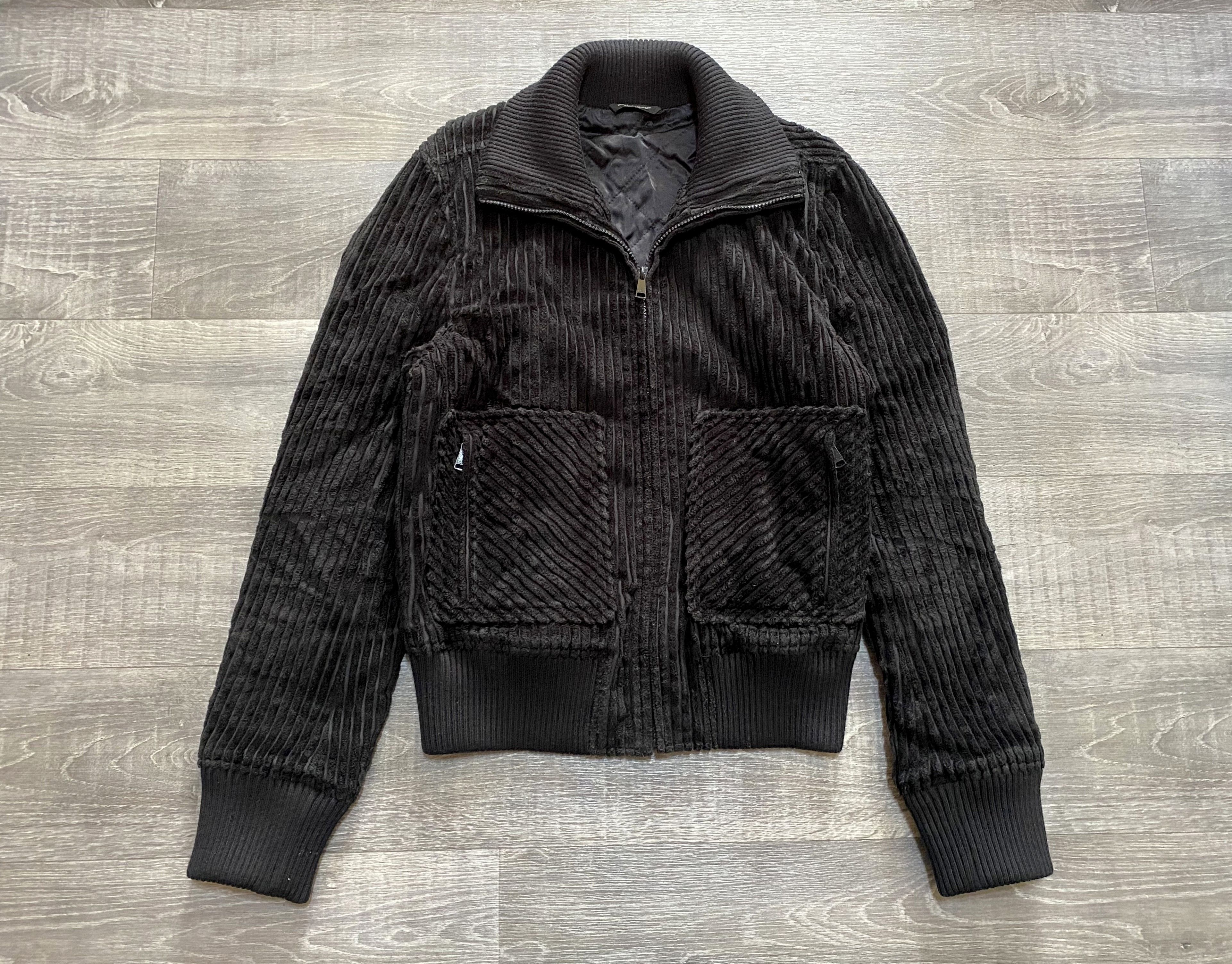 Dolce & Gabbana Dolce Gabbana D&G Black Velvet Bomber Light Jacket Size US M / EU 48-50 / 2 - 5 Thumbnail