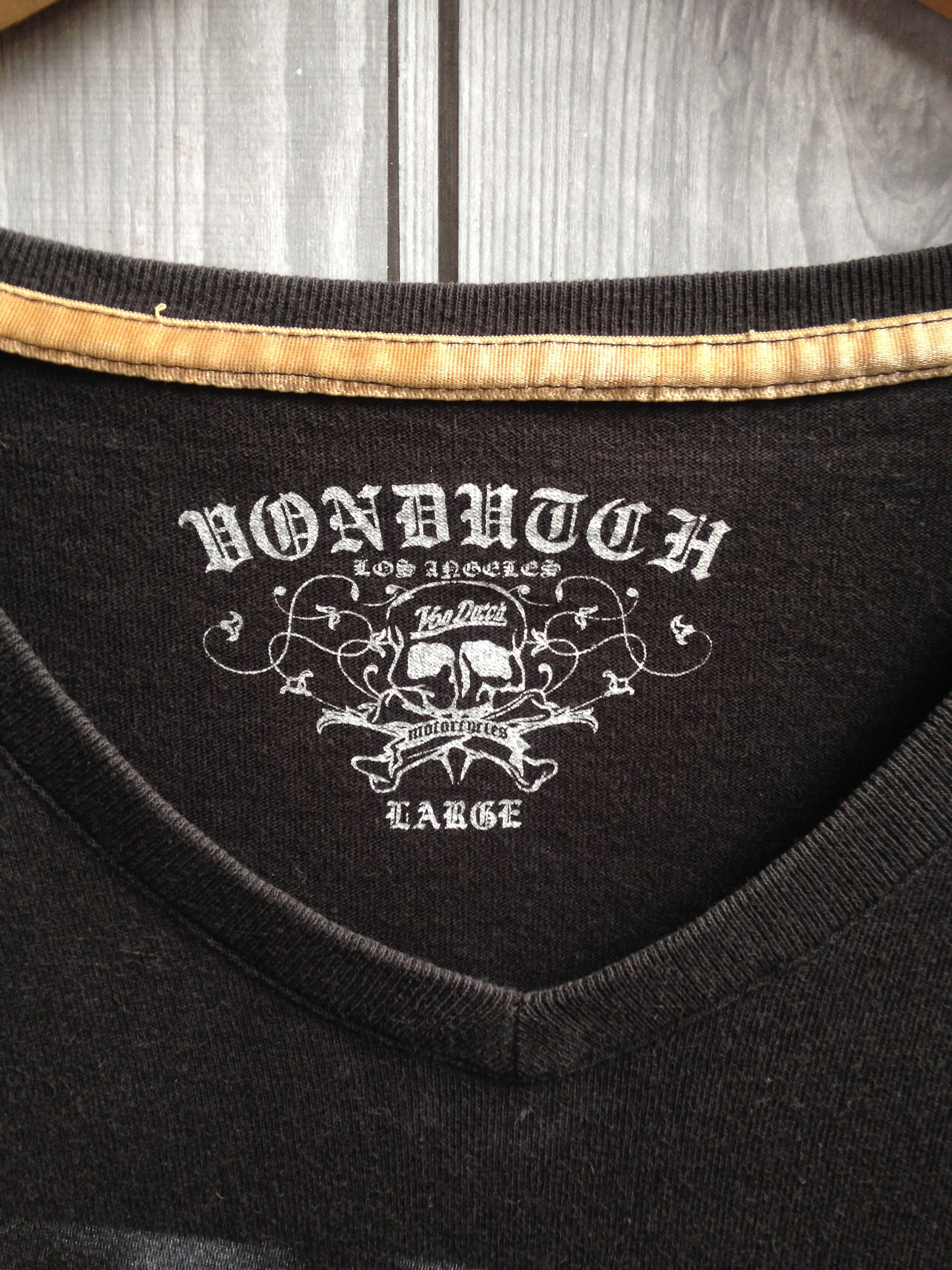 Von Dutch Von Dutch Skull Big Print Black T-Shirt Size US L / EU 52-54 / 3 - 3 Thumbnail