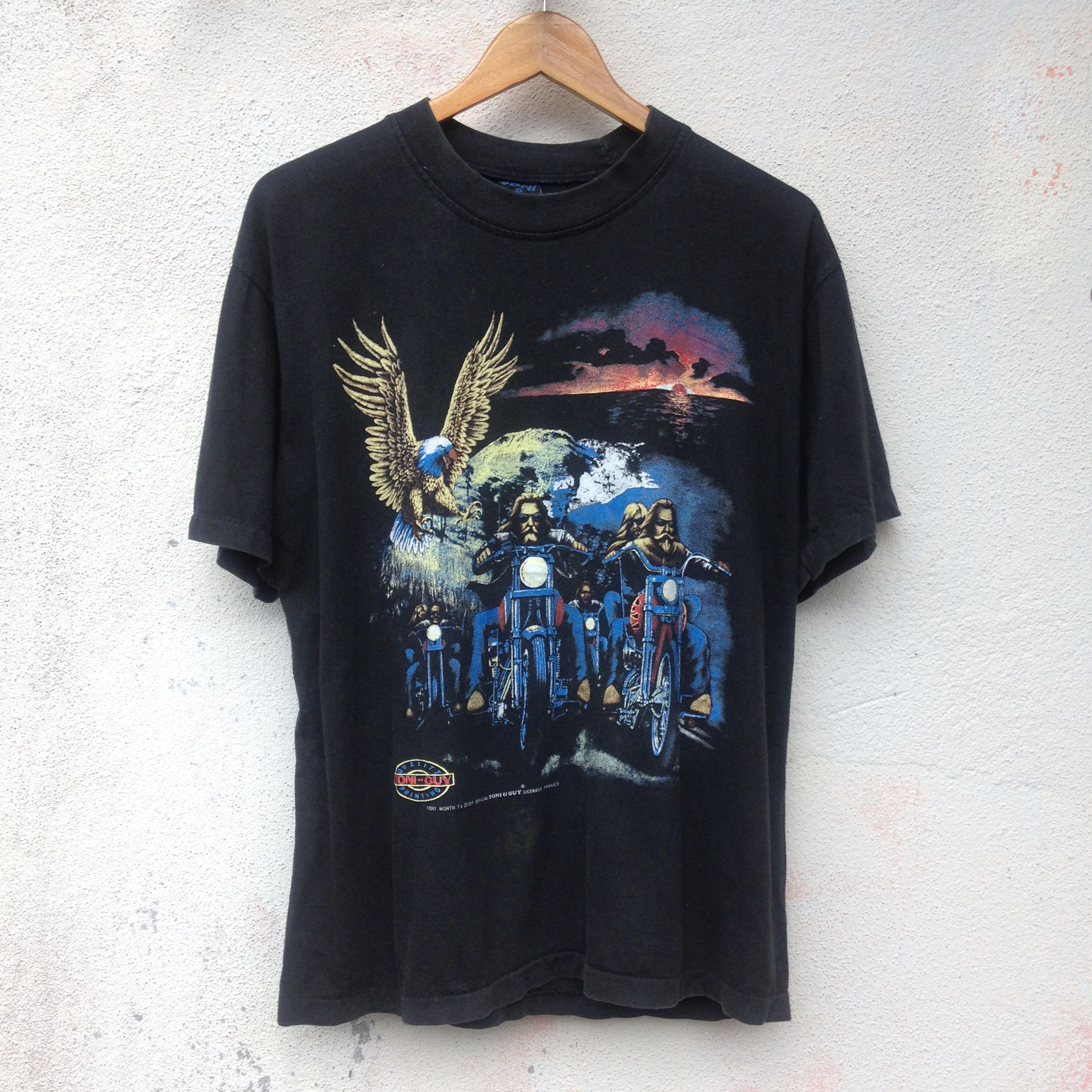 Band Tees × Rap Tees × Vintage Single Stitches Bikers Printed Tee Size US L / EU 52-54 / 3 - 1 Thumbnail