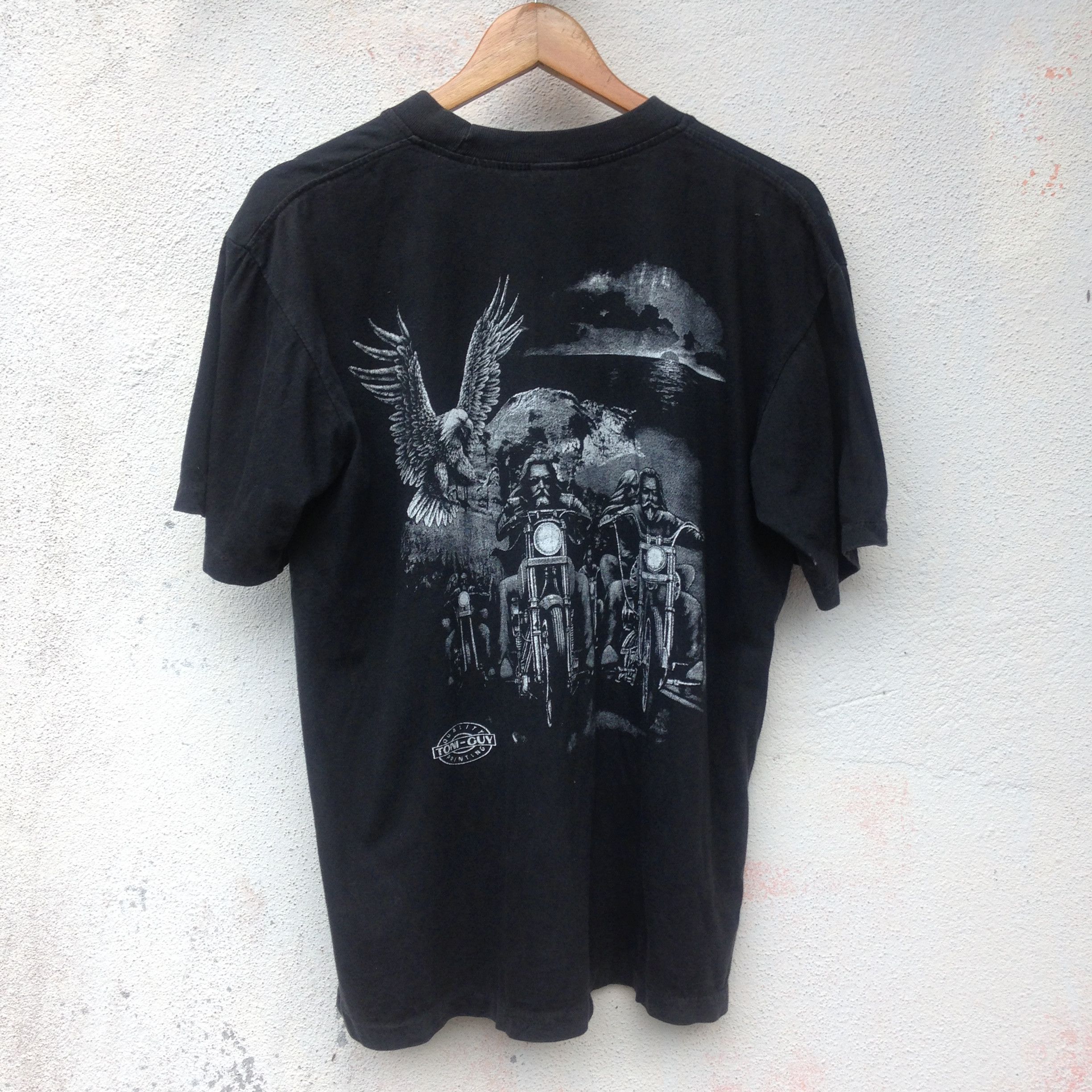 Band Tees × Rap Tees × Vintage Single Stitches Bikers Printed Tee Size US L / EU 52-54 / 3 - 4 Thumbnail