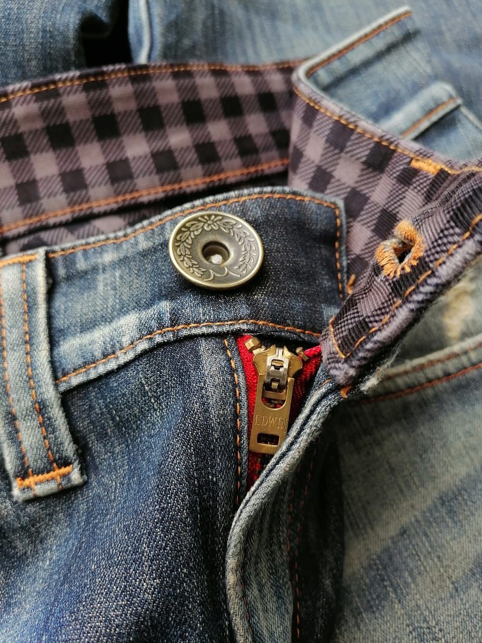 Edwin × Japanese Brand Edwin 503 Blue Trip Made In Japan Denim Jeans Size US 31 - 3 Thumbnail