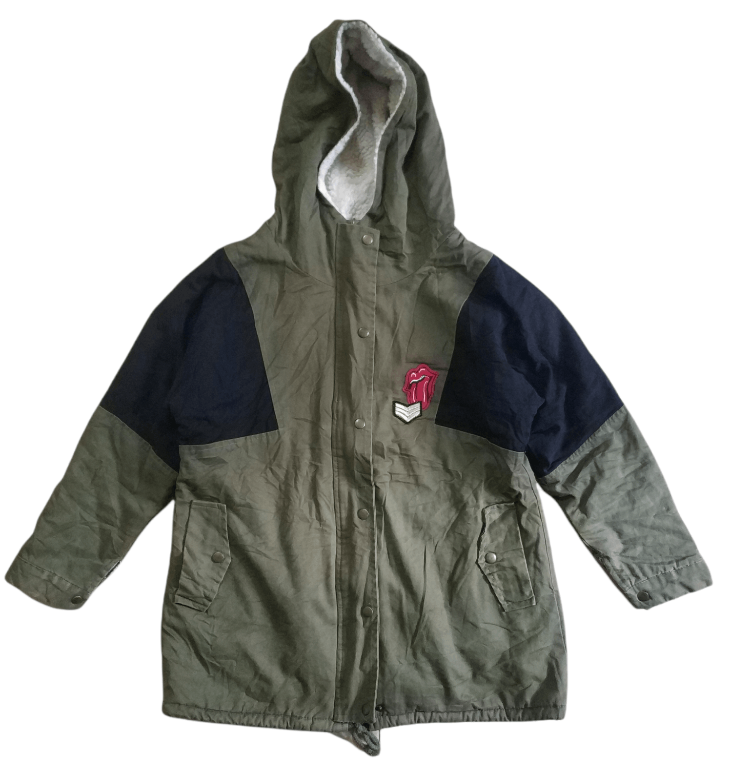 Other 🔥Unbrand Rolling Stone Patch Sherpa Jacket Size US S / EU 44-46 / 1 - 1 Thumbnail