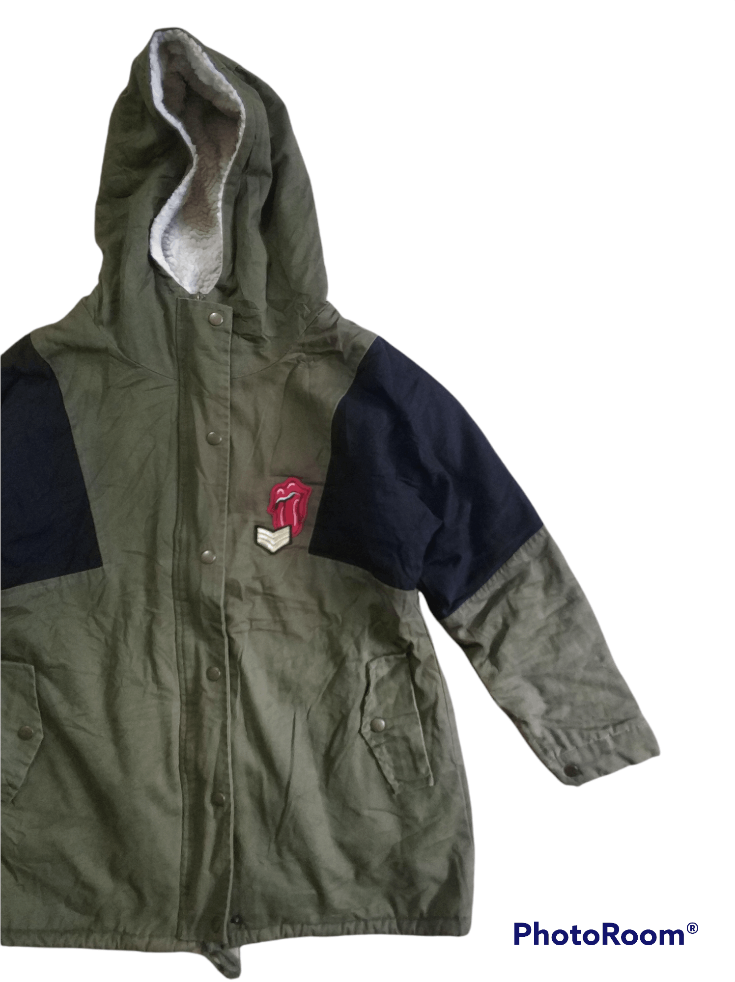 Other 🔥Unbrand Rolling Stone Patch Sherpa Jacket Size US S / EU 44-46 / 1 - 4 Thumbnail