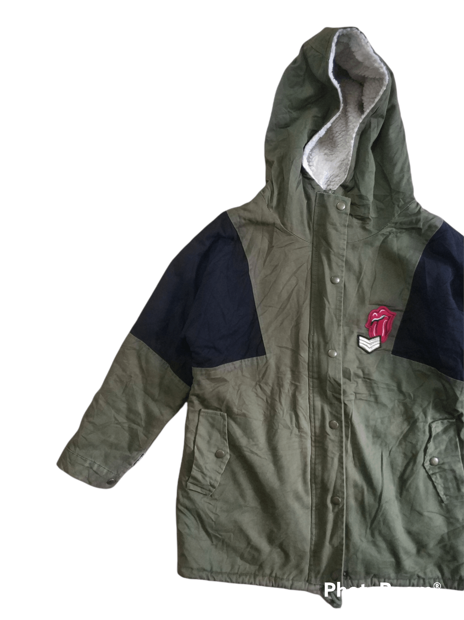 Other 🔥Unbrand Rolling Stone Patch Sherpa Jacket Size US S / EU 44-46 / 1 - 5 Thumbnail