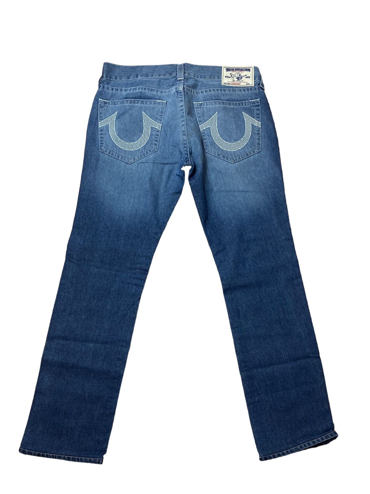 True Religion True Religion Straight Fit Checkered Jeans Size US 36 / EU 52 - 2 Thumbnail