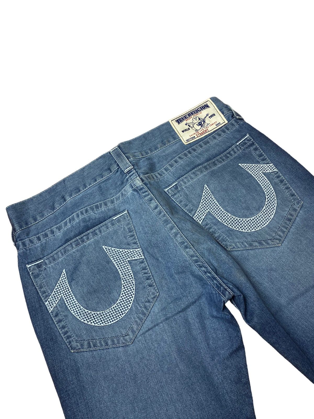 True Religion True Religion Straight Fit Checkered Jeans Size US 36 / EU 52 - 3 Thumbnail