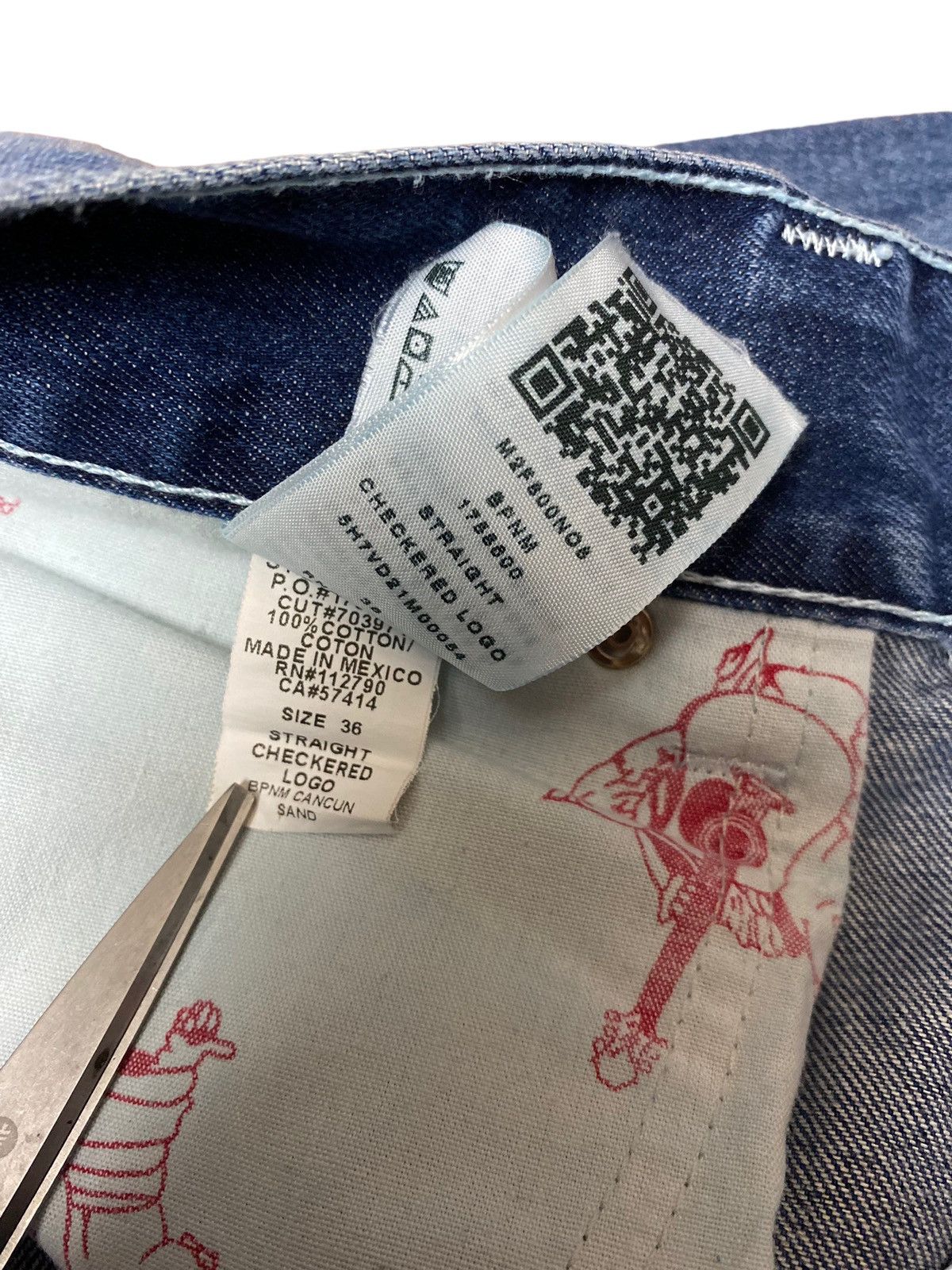True Religion True Religion Straight Fit Checkered Jeans Size US 36 / EU 52 - 7 Thumbnail