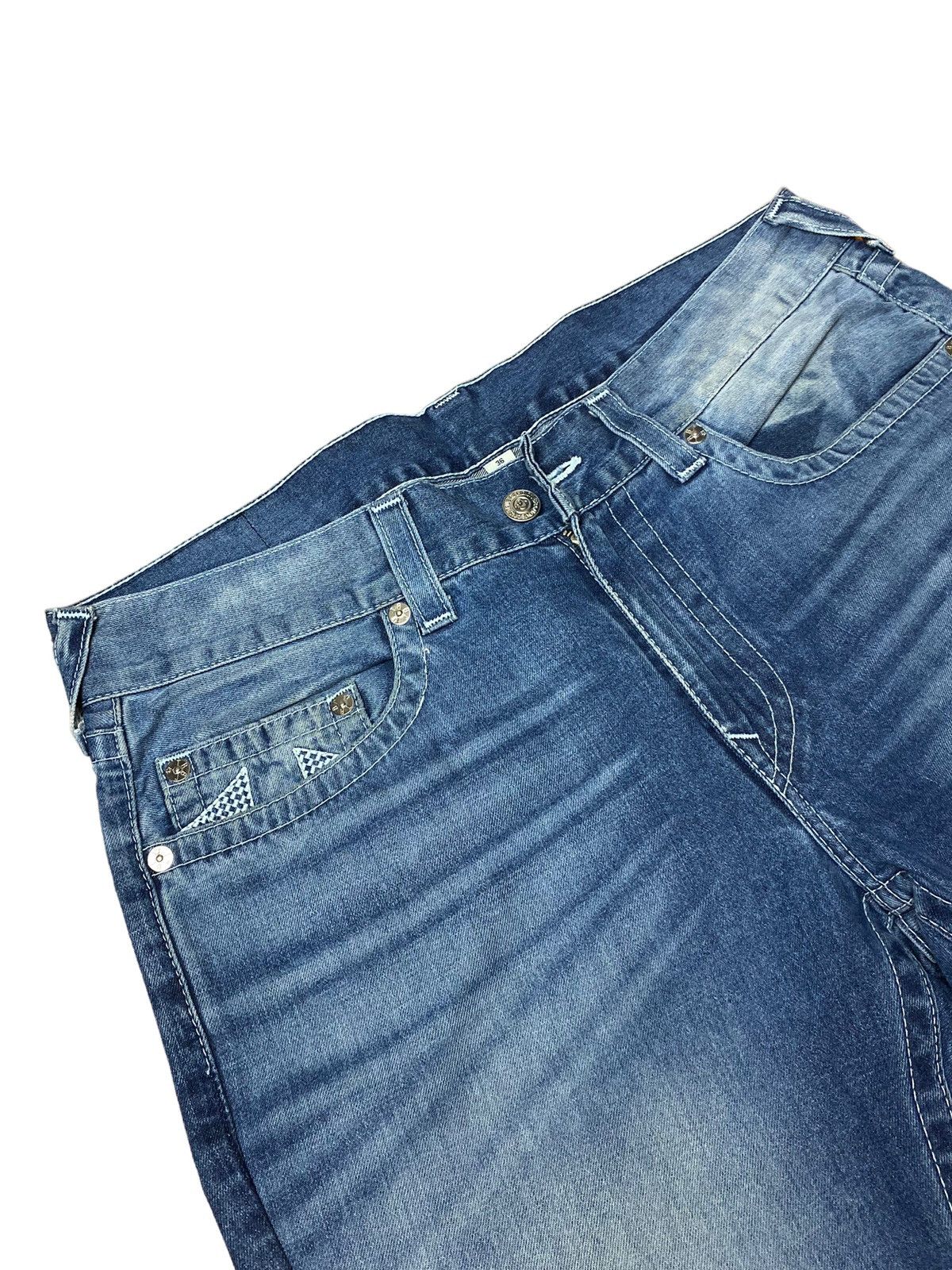 True Religion True Religion Straight Fit Checkered Jeans Size US 36 / EU 52 - 4 Thumbnail